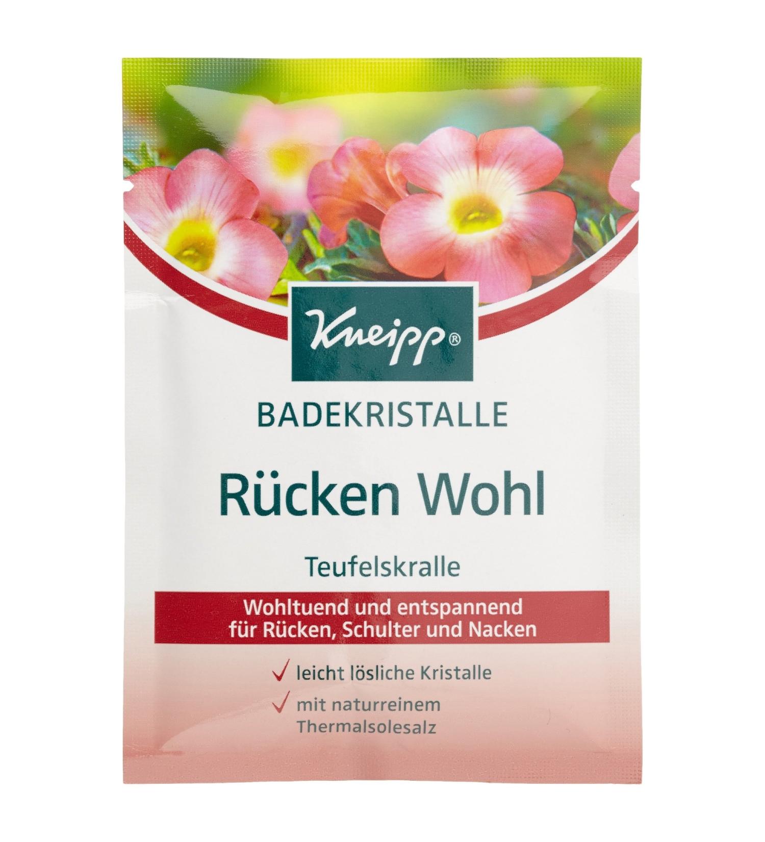Kneipp Bath Crystals Back Wellbeing with Devil's Claw 60g