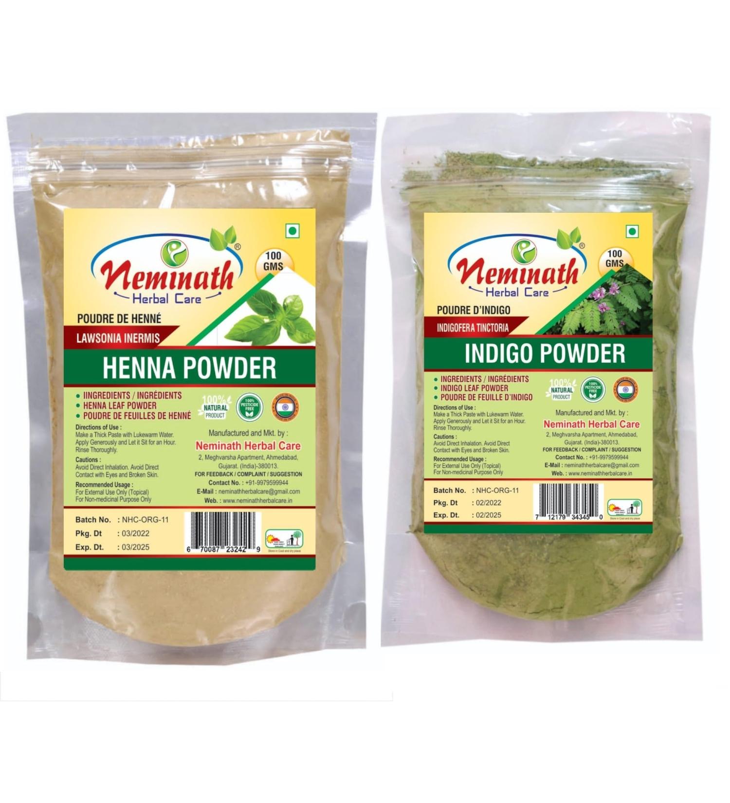 Henna and Indigo Powder Hair Pack 200 Gm (External Use) Hair Colour