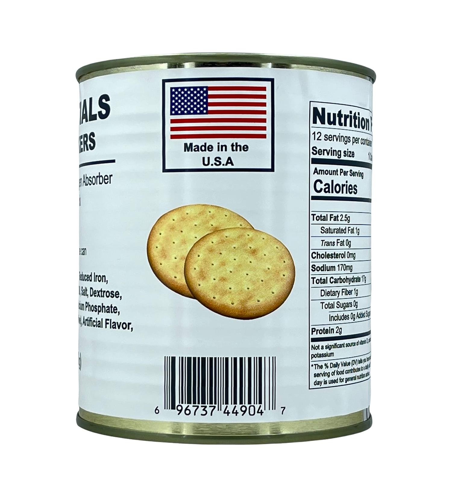 Future Essentials Sailor Pilot Bread Crackers - 100% Natural Non GMO Ingredients - Long Term Shelf Stable Survival Food for Camping & Backpacking - #2.5 Size, 9.9 oz Can - Buy Online on GoSupps.com