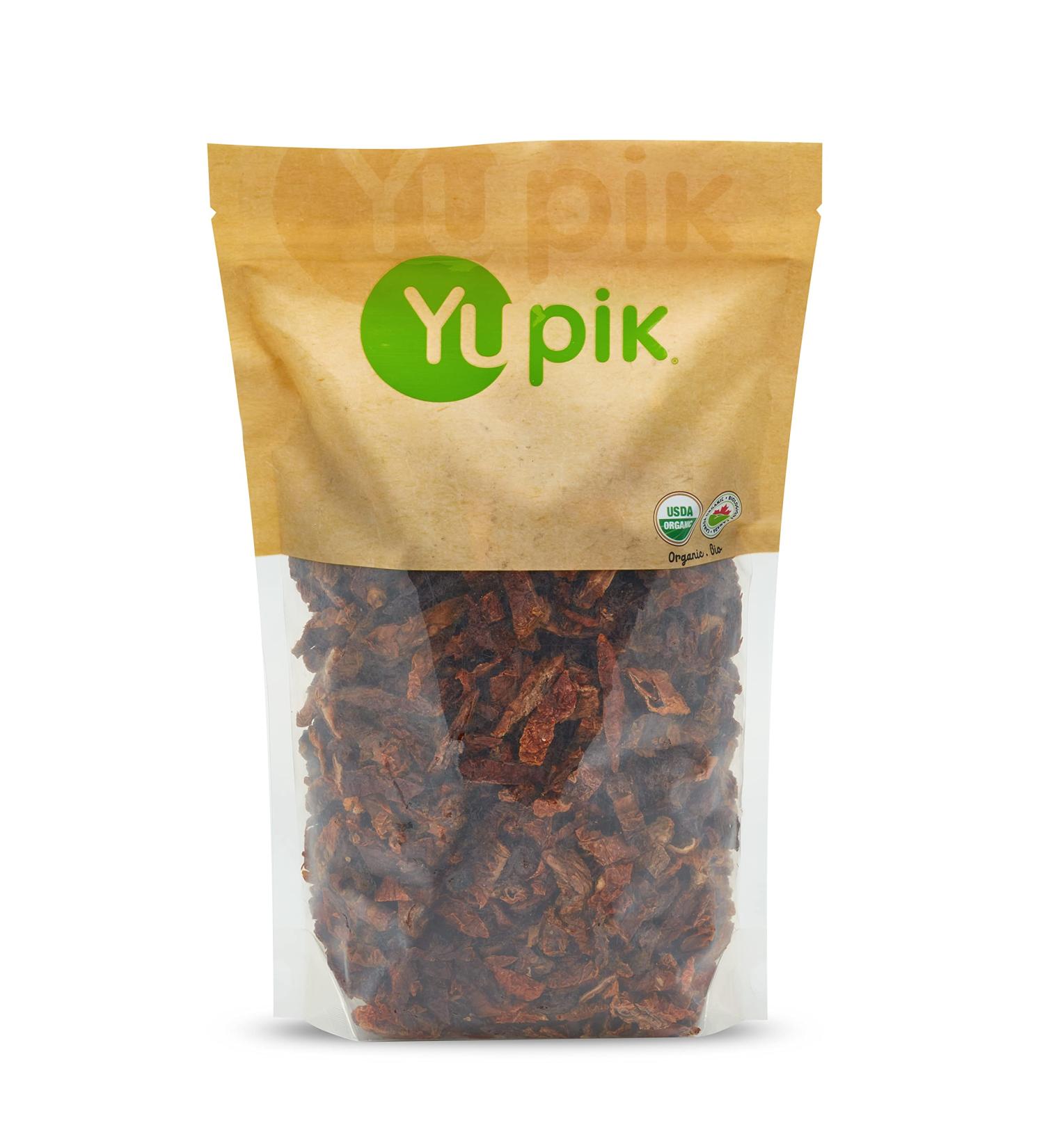 Yupik Organic Sundried Tomatoes Julienne Slices 1 kg Non-GMO Gluten-Free Vegan Kosher Dehydrated Tomatoes Sea Salted Sulphites-Free Source of Fiber Savory Ingredient Ideal for Cooking 1 kg (Pack of 1) - Buy Online on GoSupps.com