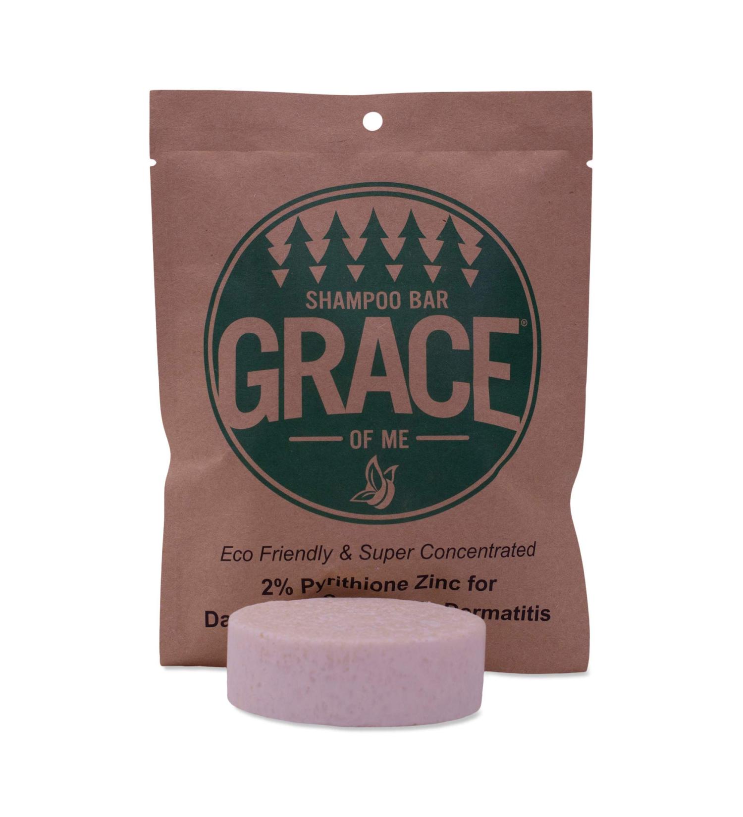 2% Pyrithione Zinc Shampoo Bar with Shea Butter - Sweet Vanilla & Cinnamon | Grace of Me (4 Oz) - Best for Scalp Health & Dandruff Relief | International Shipping Available - Buy Online on GoSupps.com