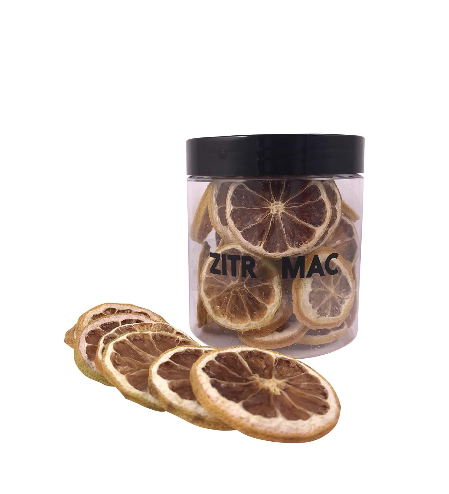 ZITROMAC Dried yellow lemon for cocktails Dry fruits without sugar for cocktails decoration confectionery Christmas Drinks Dried lemon slices natural 100 no additives just fruit Small jar 60 gr Small jar - Buy Online on GoSupps.com