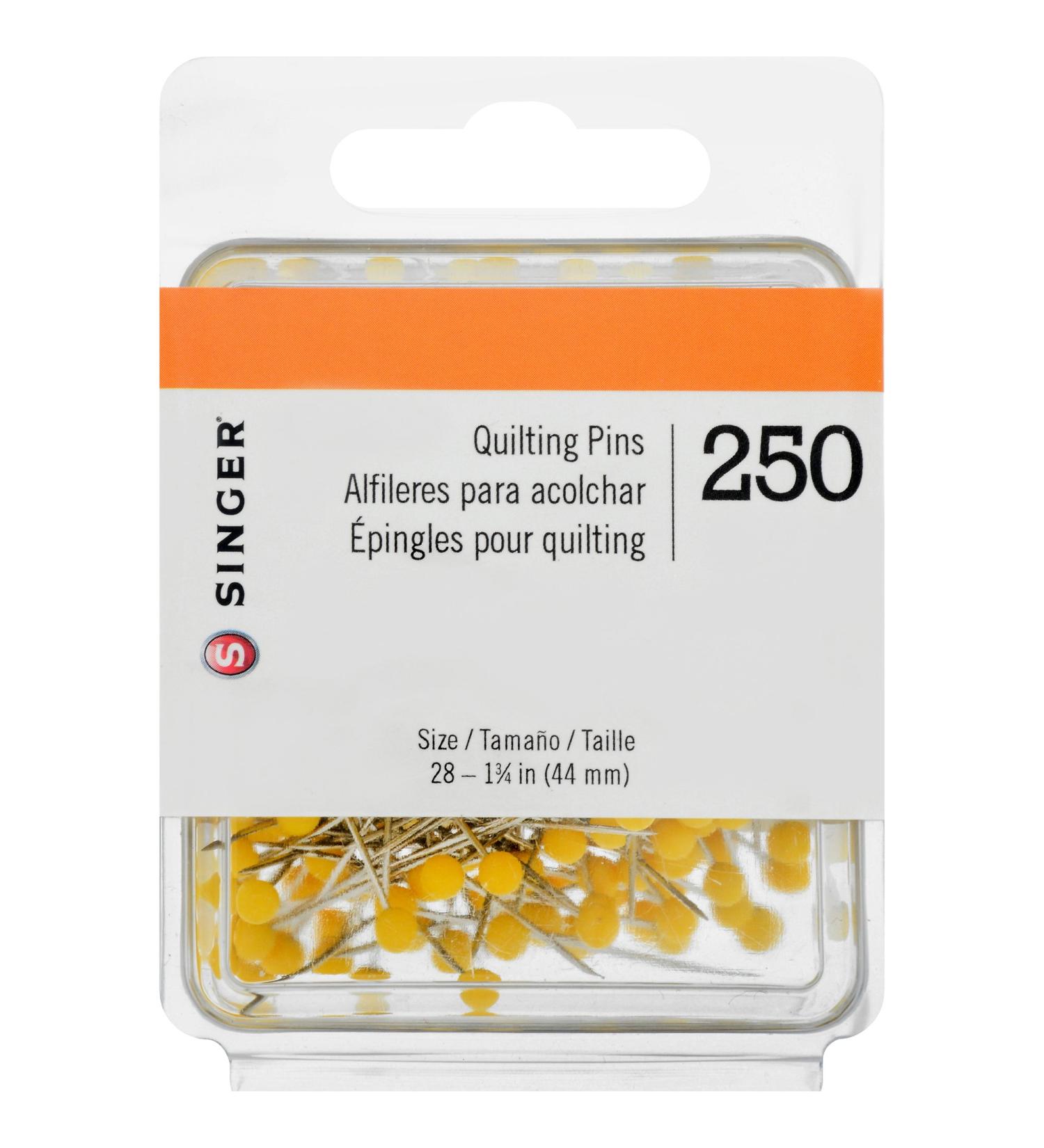 SINGER 00352 Ball Head Quilting Pins - 250 Count - Premium Quality Pins for Quilting Projects - Buy Online on GoSupps.com
