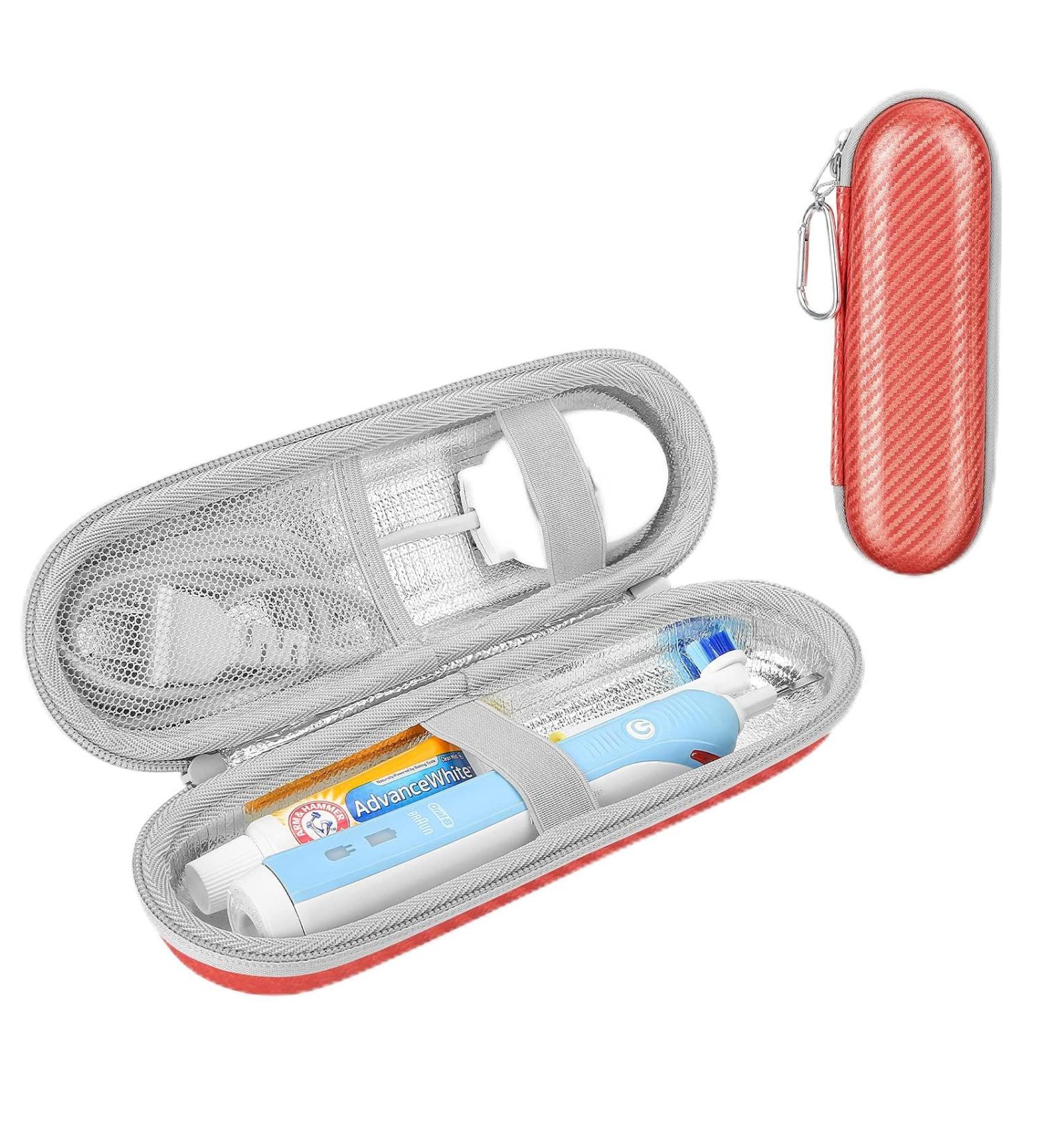 PhD Keisi Travel Case for Oral-B Pro 1/2 2900 2000 2500 750 & SmartSeries - Portable Hard Shell Accessory Storage in Coral Red - Buy Online on GoSupps.com