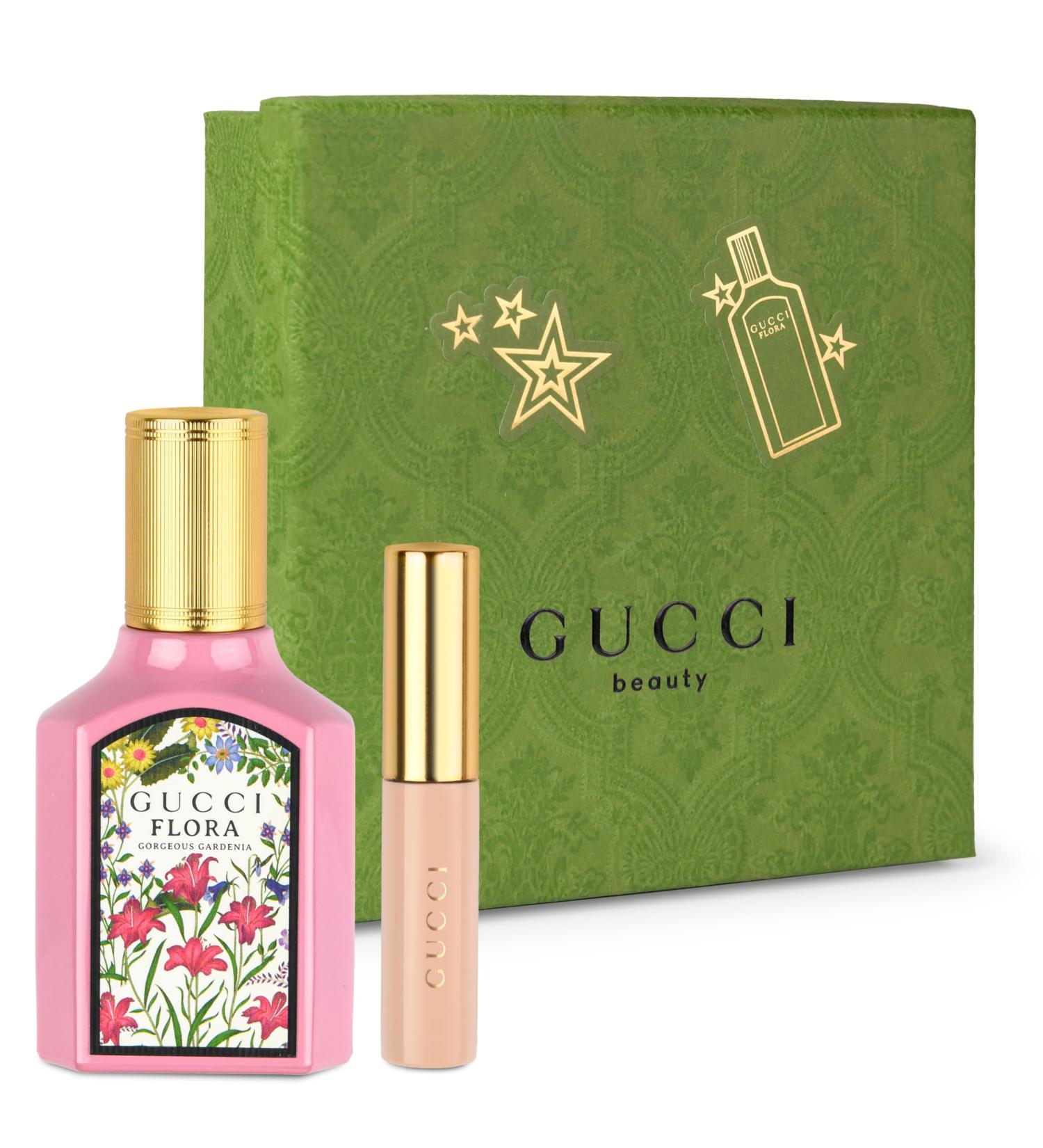 Gucci Flora Gorgeous Gardenia Giftset for Women: Gucci Flora Perfume 1 oz Edp Spray + Mini Mascara 0.10 oz - Perfect Gucci Perfume for Women - Buy Online on GoSupps.com