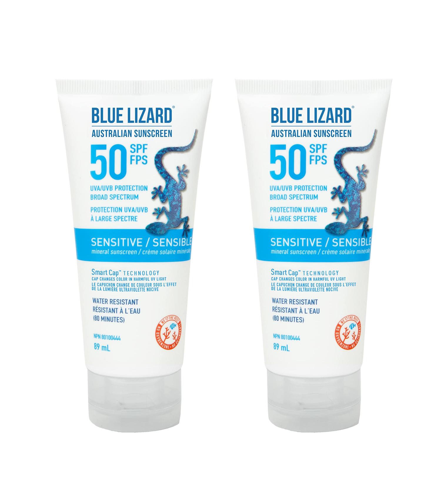 Blue Lizard Senstive SPF 50 Lotion Mineral Sunscreen Bundle (Pack of 2) - Buy Online on GoSupps.com