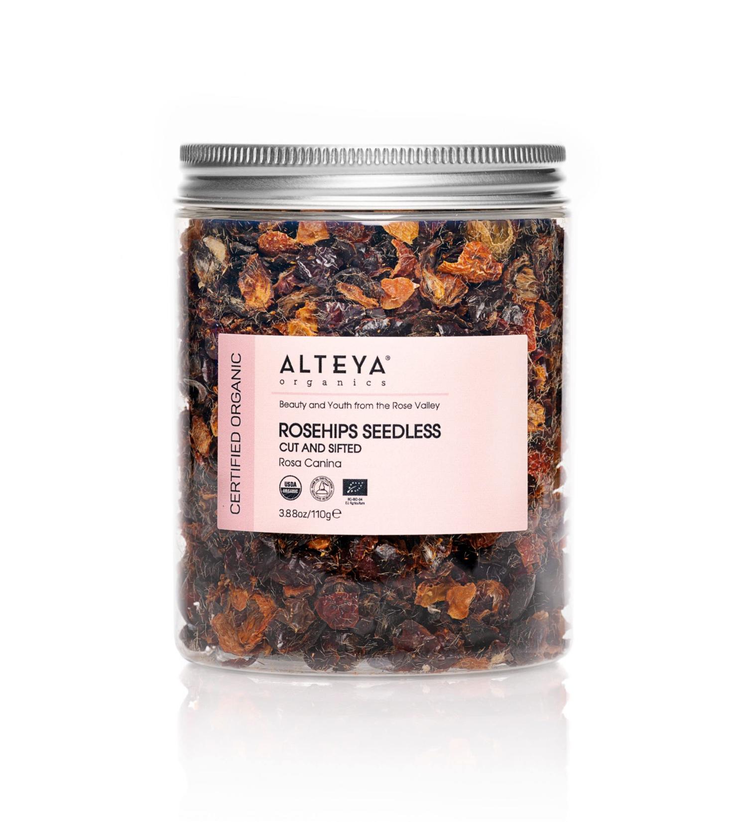Alteya Organics Rosehips Seedless USDA Certified Organic Herbal Tea 110g Rosa Canina