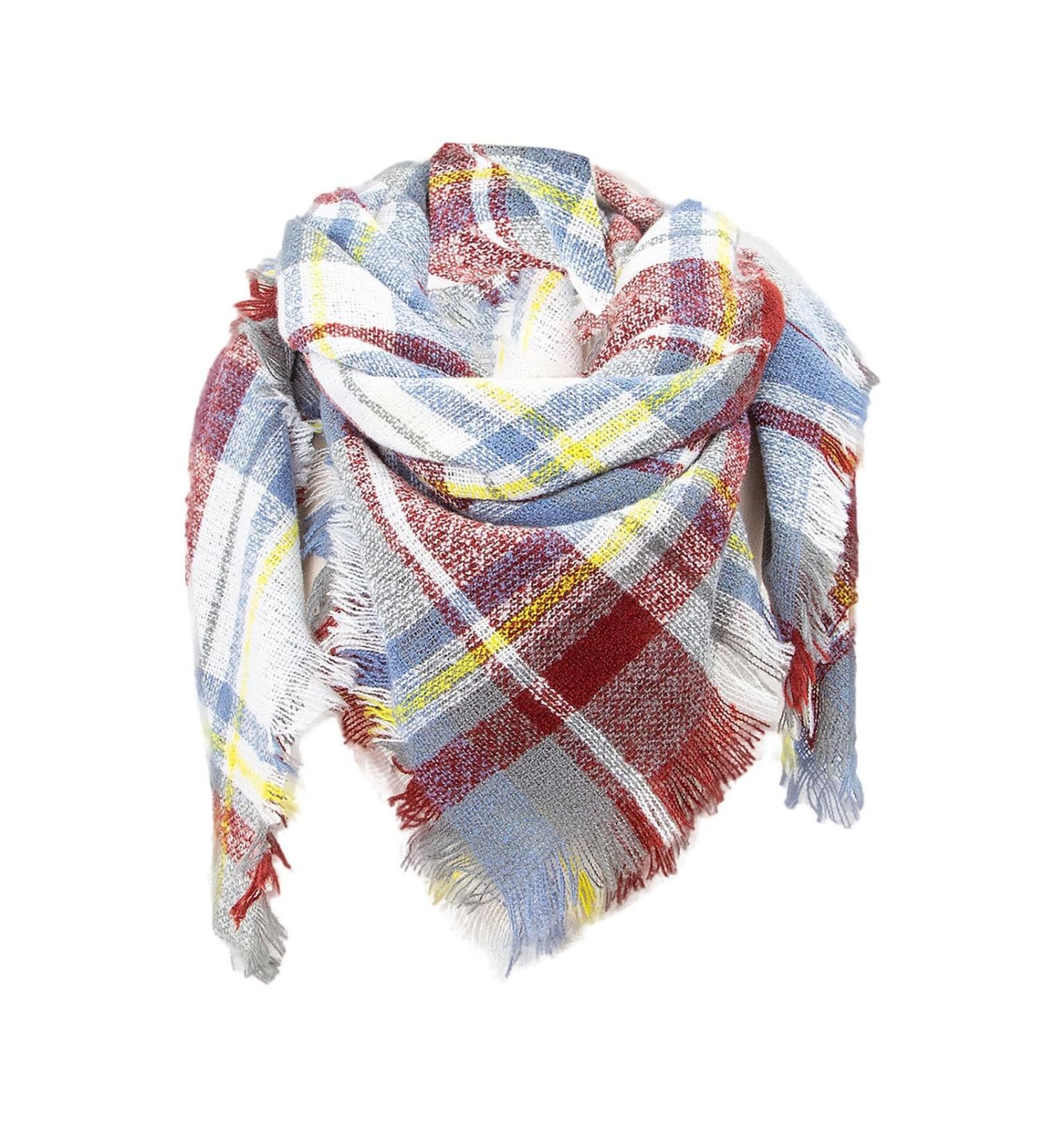 Shop Sky Blue Ladies Triangle Scarf - Soft Wrap Shawl for Autumn & Winter | International Shipping Available - Buy Online on GoSupps.com