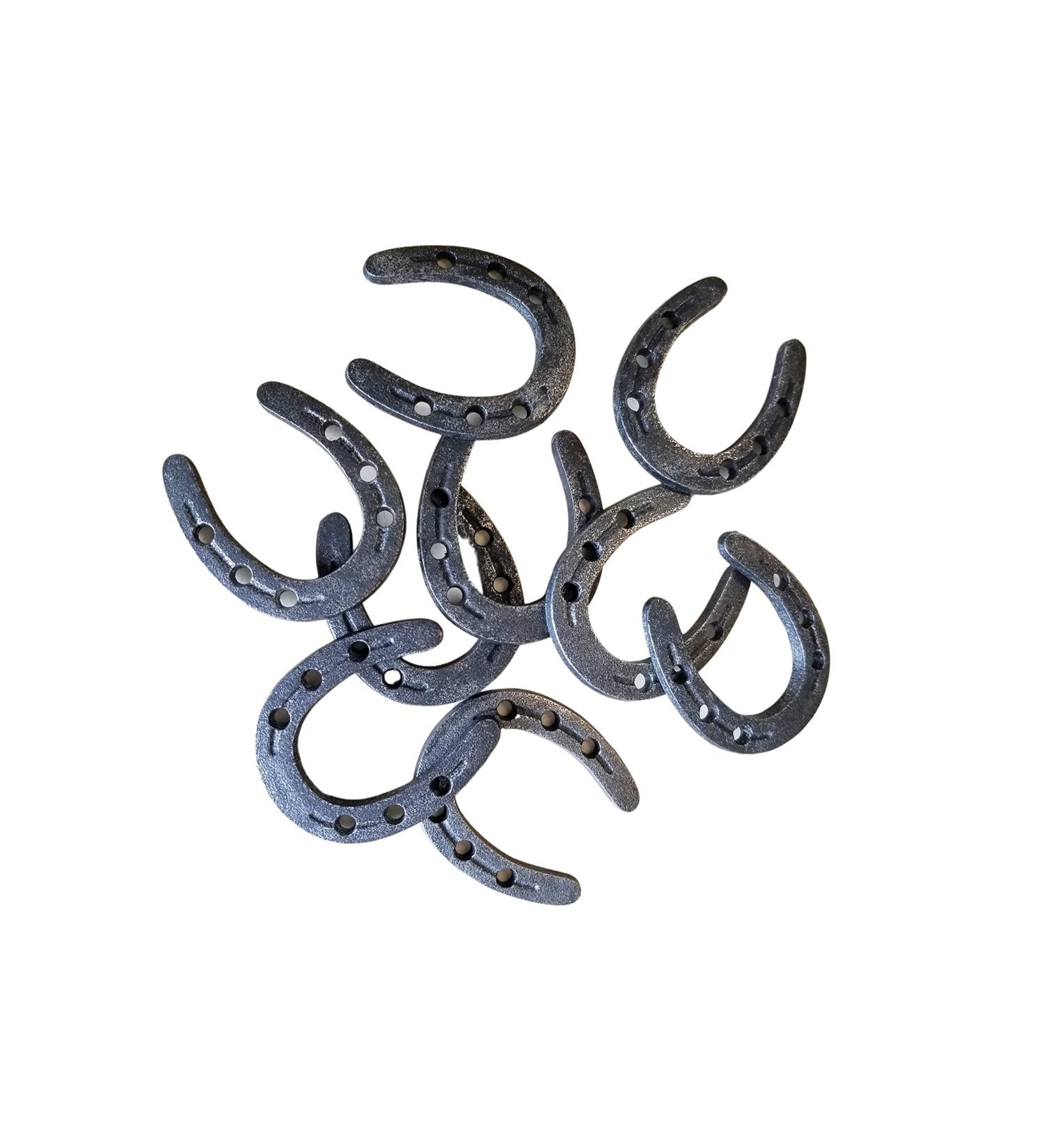 Mini Zinc Horseshoes Set 25 pc, 2 x 1 3/4 for Decoration and Crafts w/Token - Buy Online on GoSupps.com