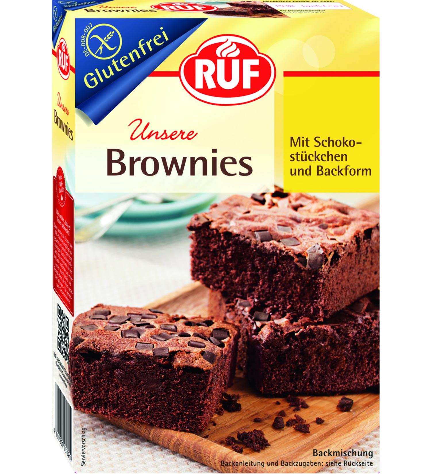 Gluten-Free Chocolate Brownies with Chocolate Pieces - Vegan & Delicious 8 Pack (420g) | Perfect for Celiac Disease | Order Internationally - Buy Online on GoSupps.com