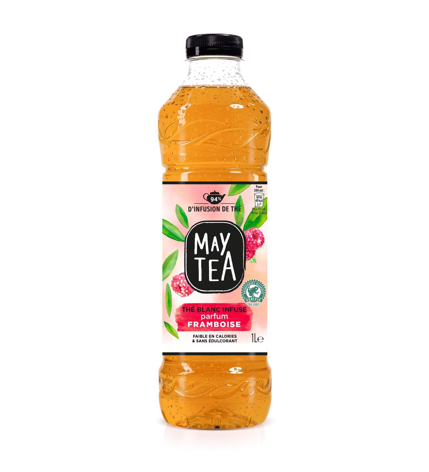  MAYTEA May Tea Raspberry 1 L Iced Tea - Low Calorie & No Sweetener - Buy Online on GoSupps.com
