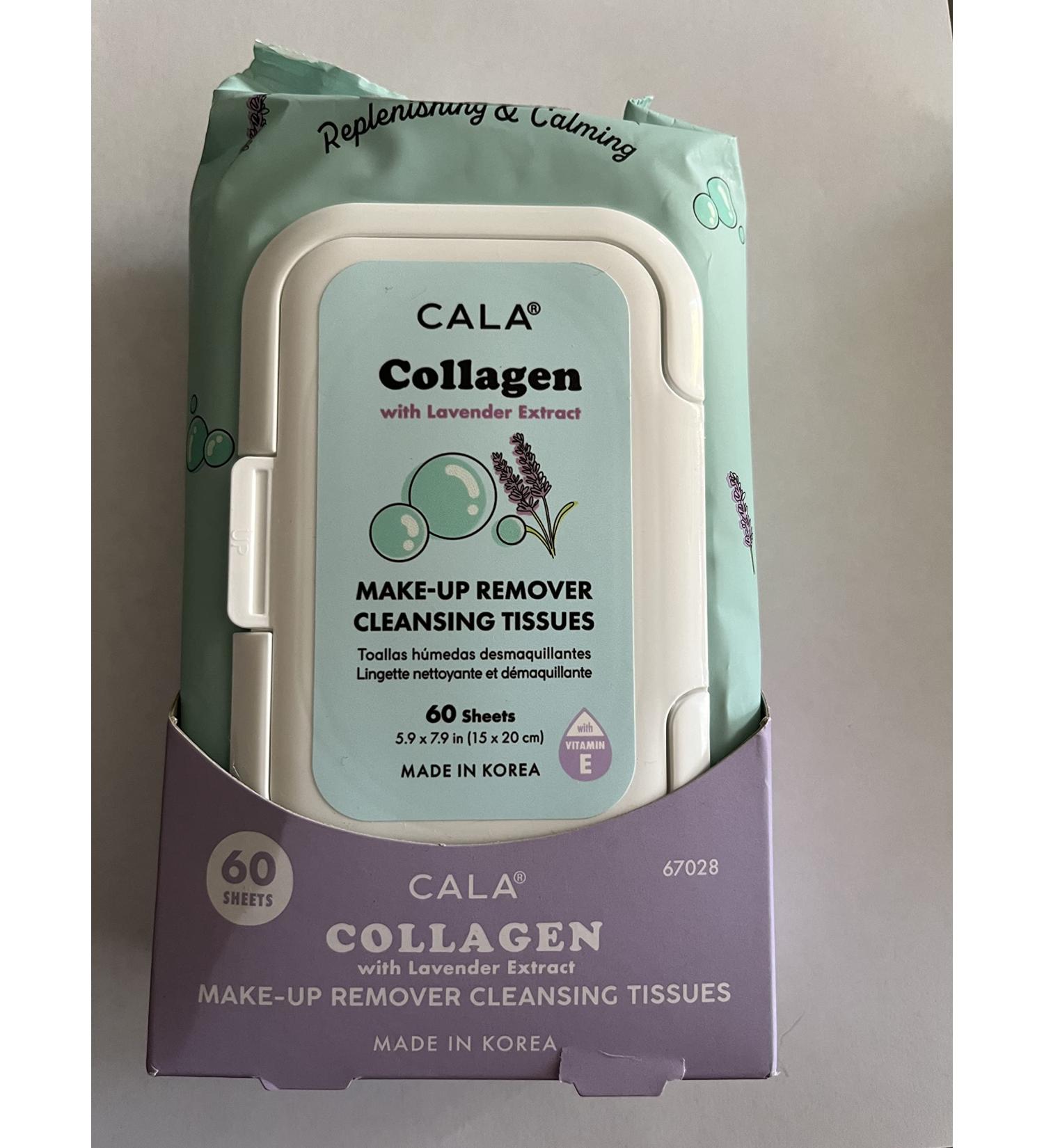 Cala Makeup Remover Cleansing Tissues Collagen with Lavender Extract