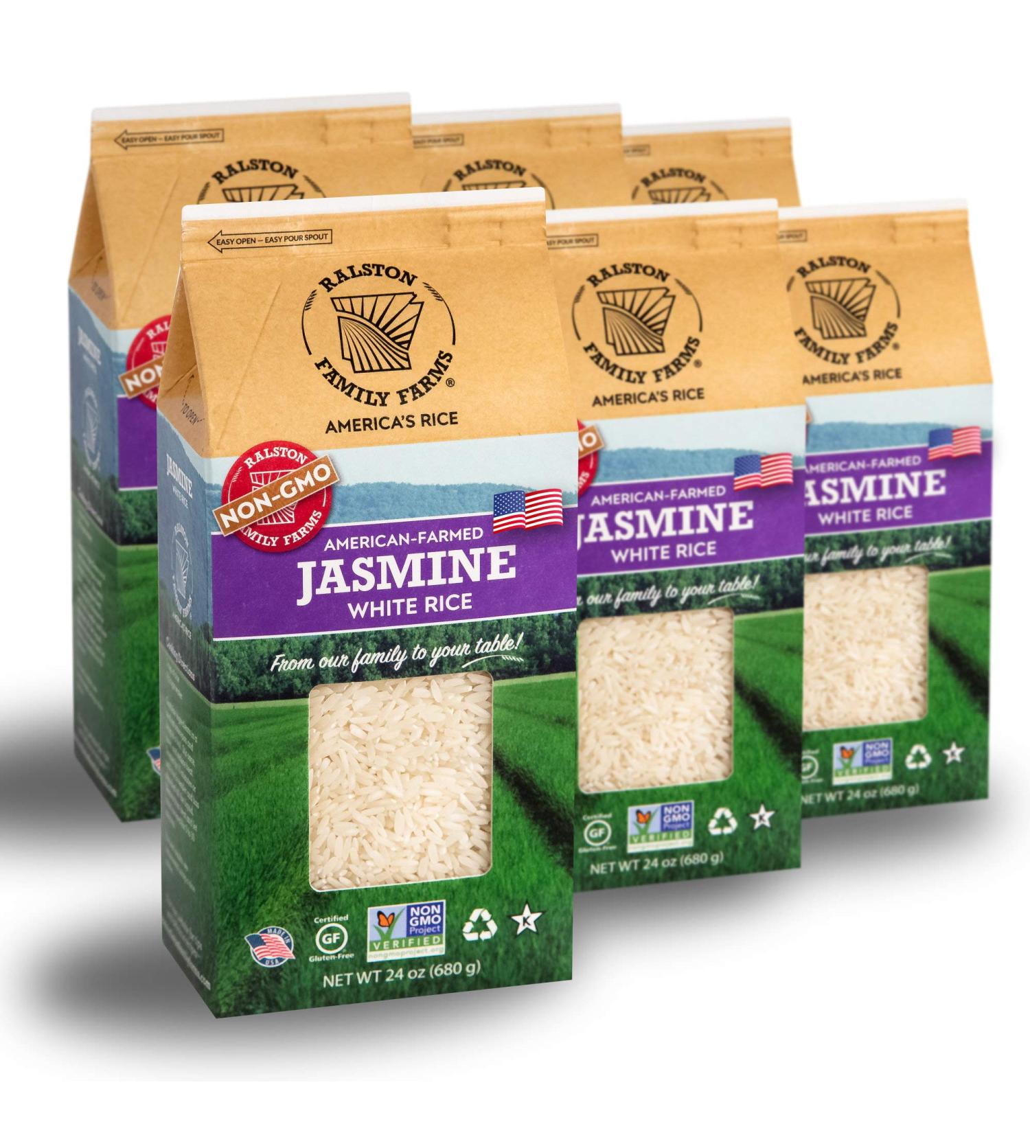 Ralston Family Farms Jasmine White Rice - 6 Pack | Premium Quality, Gluten-Free - Buy Online on GoSupps.com