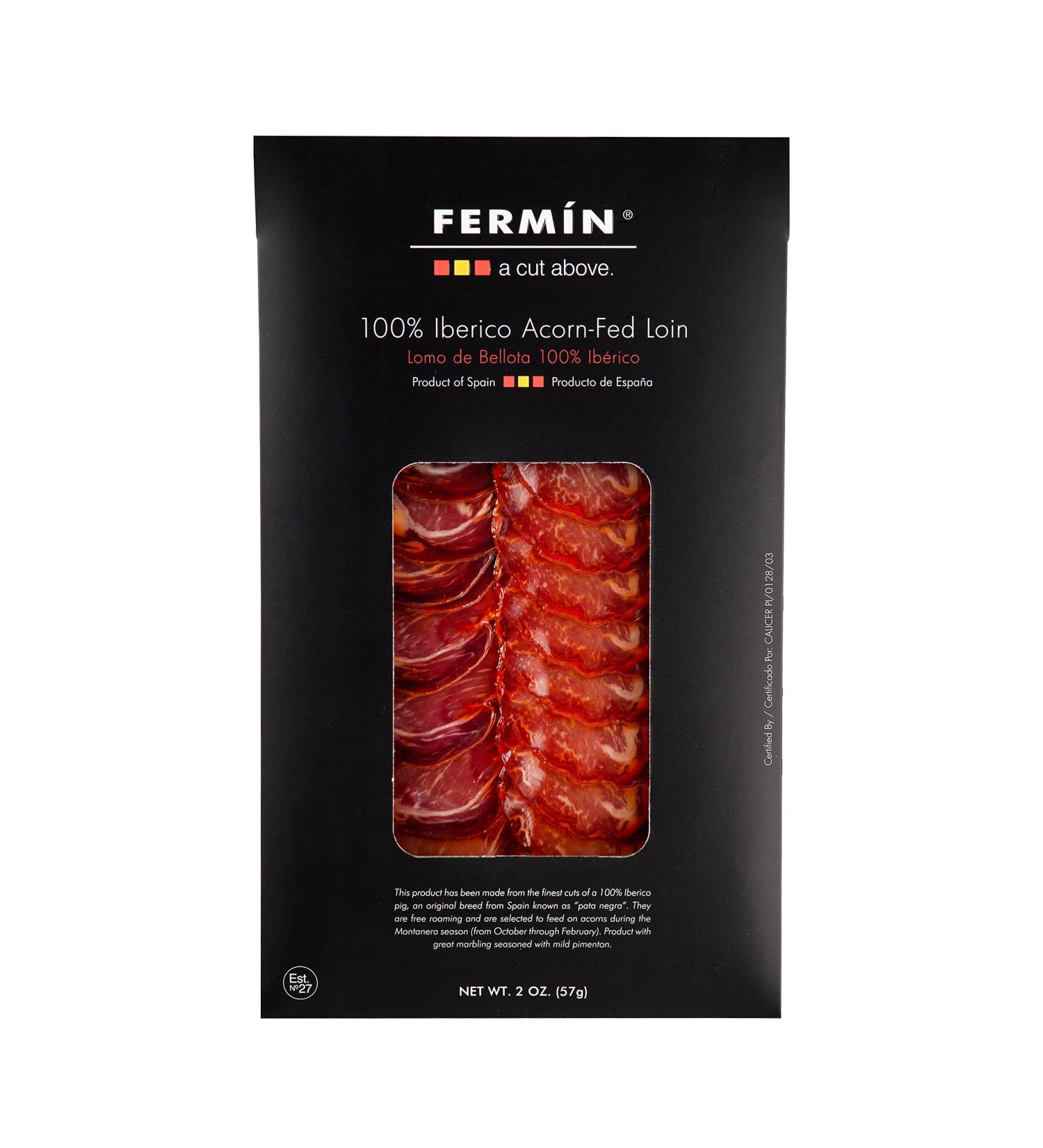 Fermin Lomo Iberico Bellota Sliced - 2 Oz | Premium Spanish Charcuterie - Buy Online on GoSupps.com