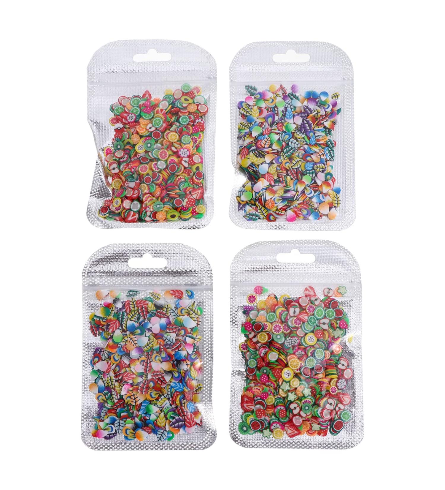 Healeved 8 Packs Nail Art Polymer Clay Nail Fruit Slices Fruit Nail Art Slice Appliques Embellishments DIY Fruit Nail Art Nail Art Craft Decor 3d Polymer Nail Slice Suite Manicure Resin 11X7cmx2pcs Colorfulx2pcs - Buy Online on GoSupps.com