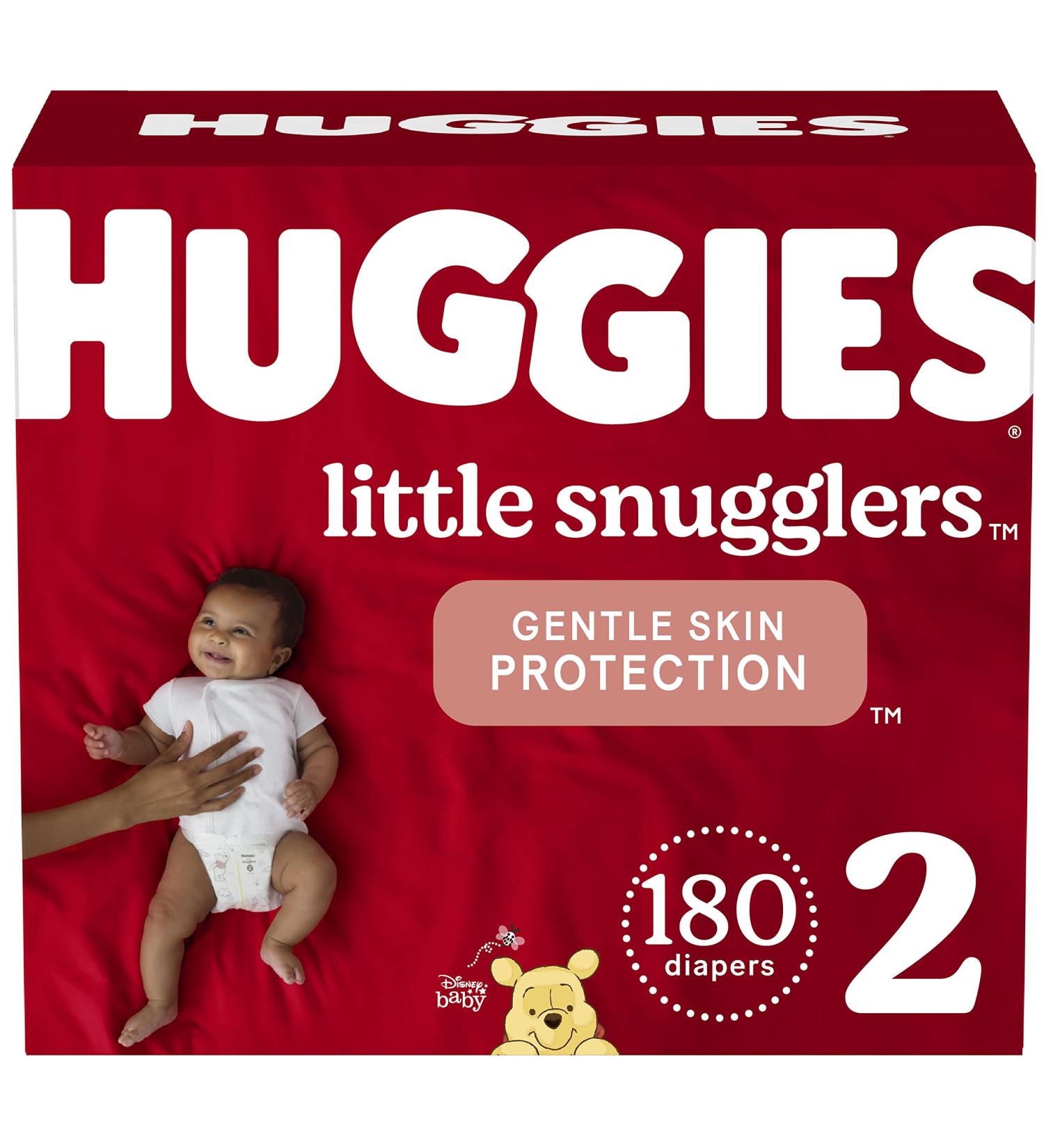 Baby Diapers Size 2 (12-18 lbs)  180ct  Huggies Little Snugglers Size 2 (180 Count) - Buy Online on GoSupps.com
