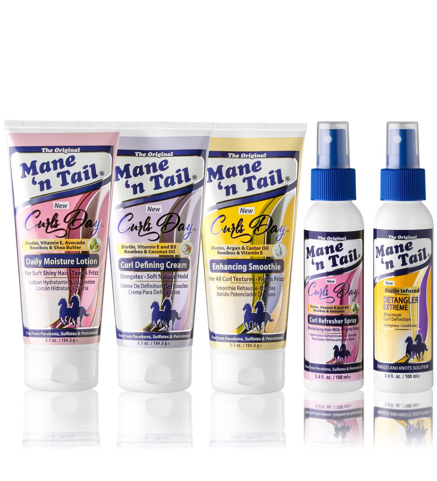 Mane 'n Tail Curls Day Full Line Set (Full Set + Extreme Detangler)