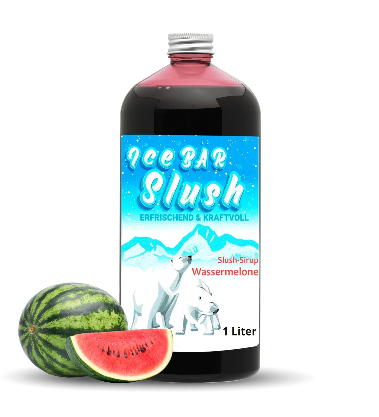 ICE B r SLUSH Sirop de Past que Concentr 1 l (1:5 1:20) - Bouteille en Plastique - 6 L de Slush Pr t l'Emploi Past que.