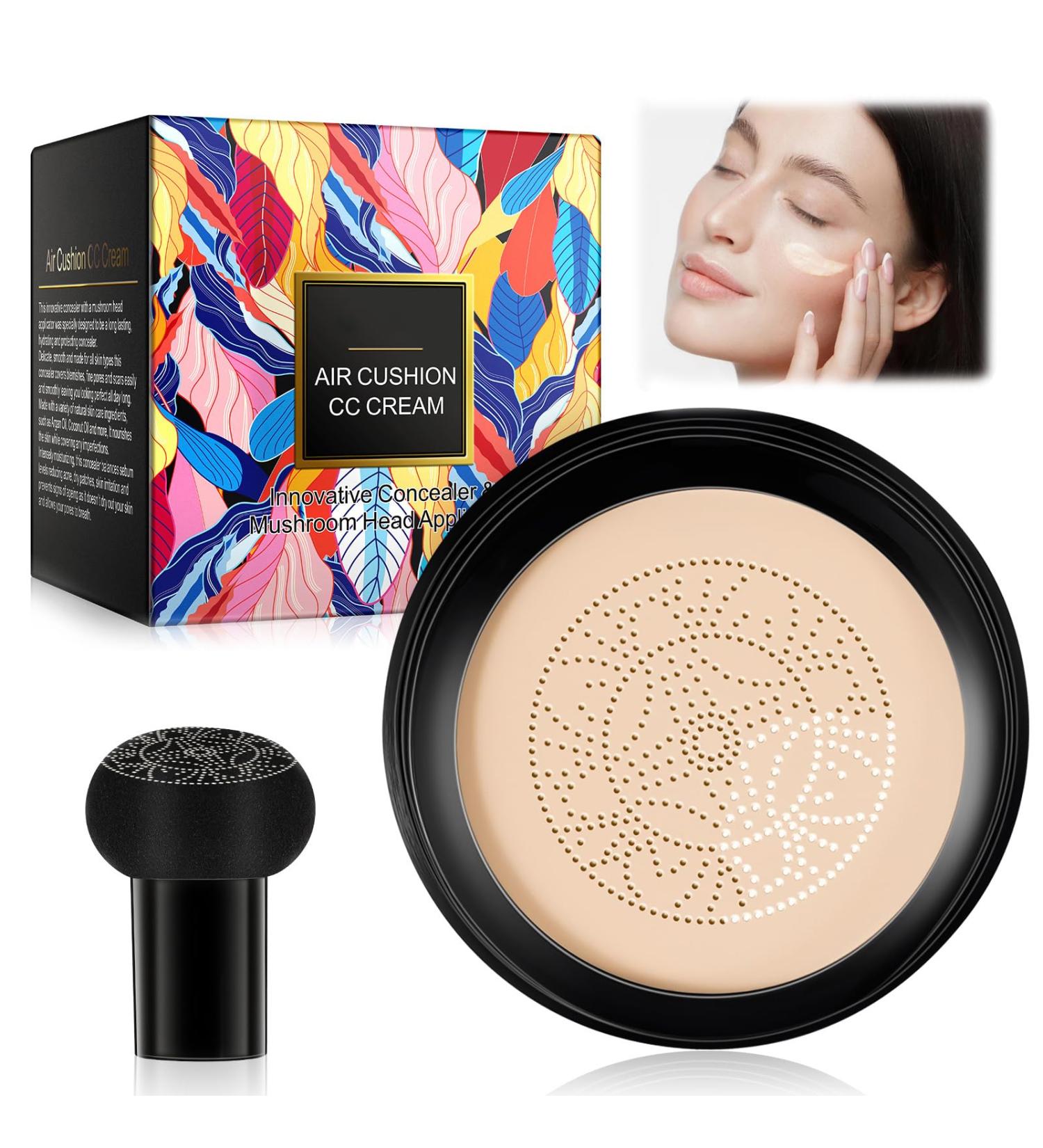 Buy New Mushroom Head Air Cushion CC Cream | Long-Lasting Matte Moisturizing BB Cream - For All Skin Types - International Shipping Available - Buy Online on GoSupps.com