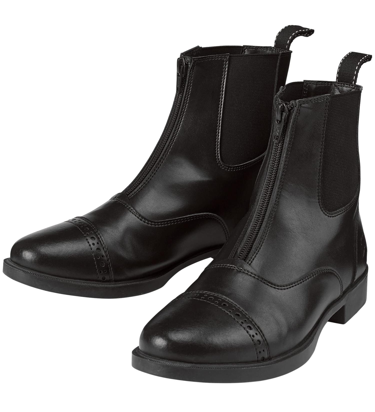 Dover Saddlery Riding Sport Ladies' Provenance Zip Paddock Boots 5.5 Black - Premium Equestrian Footwear - Buy Online on GoSupps.com