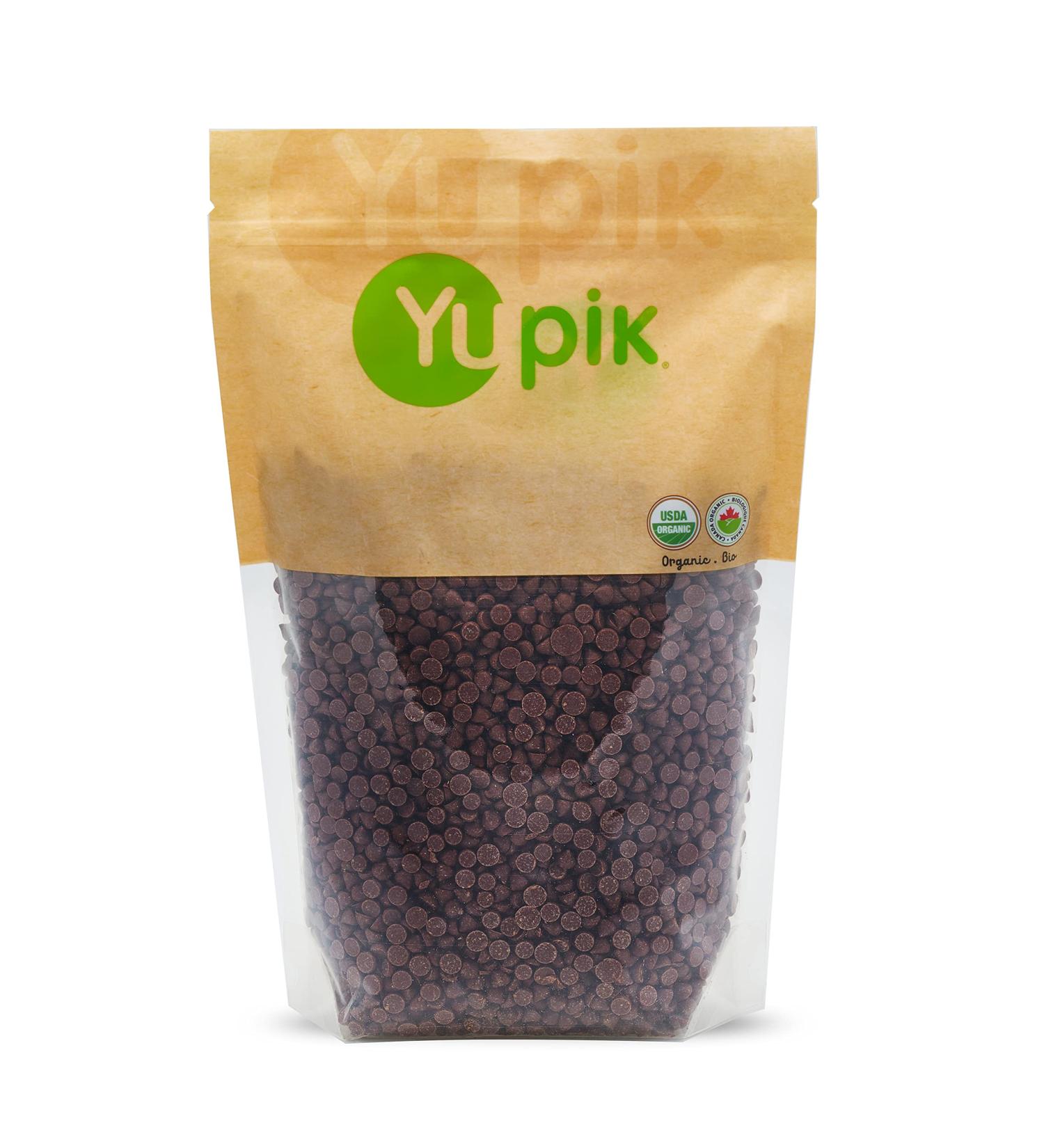 ORGANIC 70% DARK CHOCOLATE CHIPS (NO SUGAR ADDED) VEGAN- 500G Gluten-free Vegan Non-GMO - Buy Online on GoSupps.com