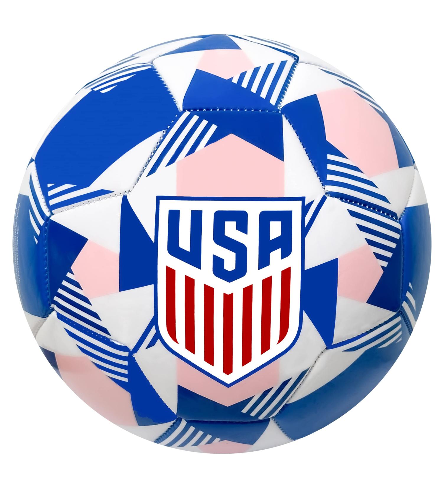 Icon Sports Size 4 World Club National Teams Soccer Ball - U.S. Royal/Pink - Buy Online on GoSupps.com