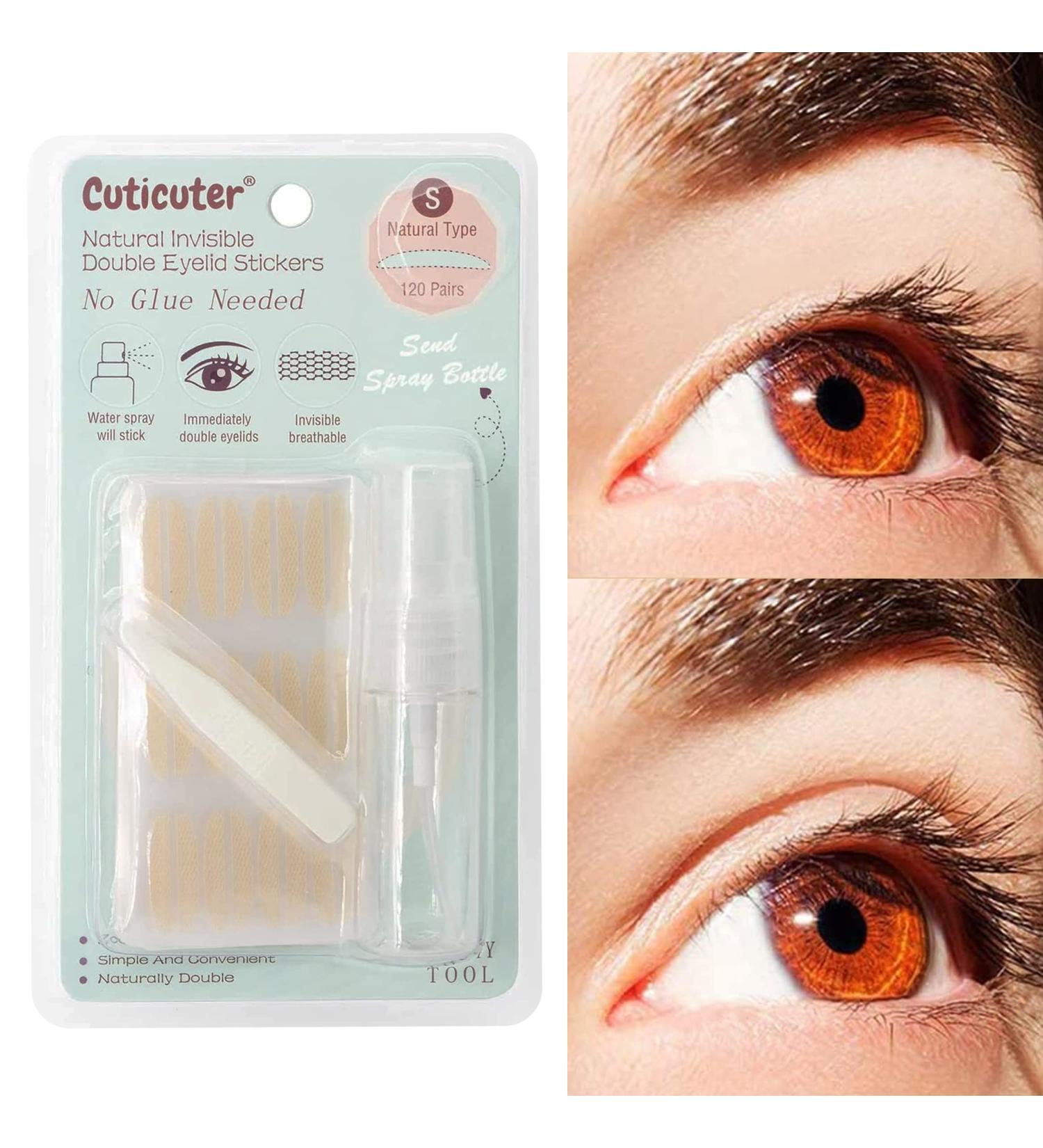 Invisible Eyelid Tape 240Pcs - Double Eyelid Lift Strips for Droopy Hooded Eyes - Eye Lid Lift Stickers for Mono-Eyelids - Shape Modification - Buy Online on GoSupps.com