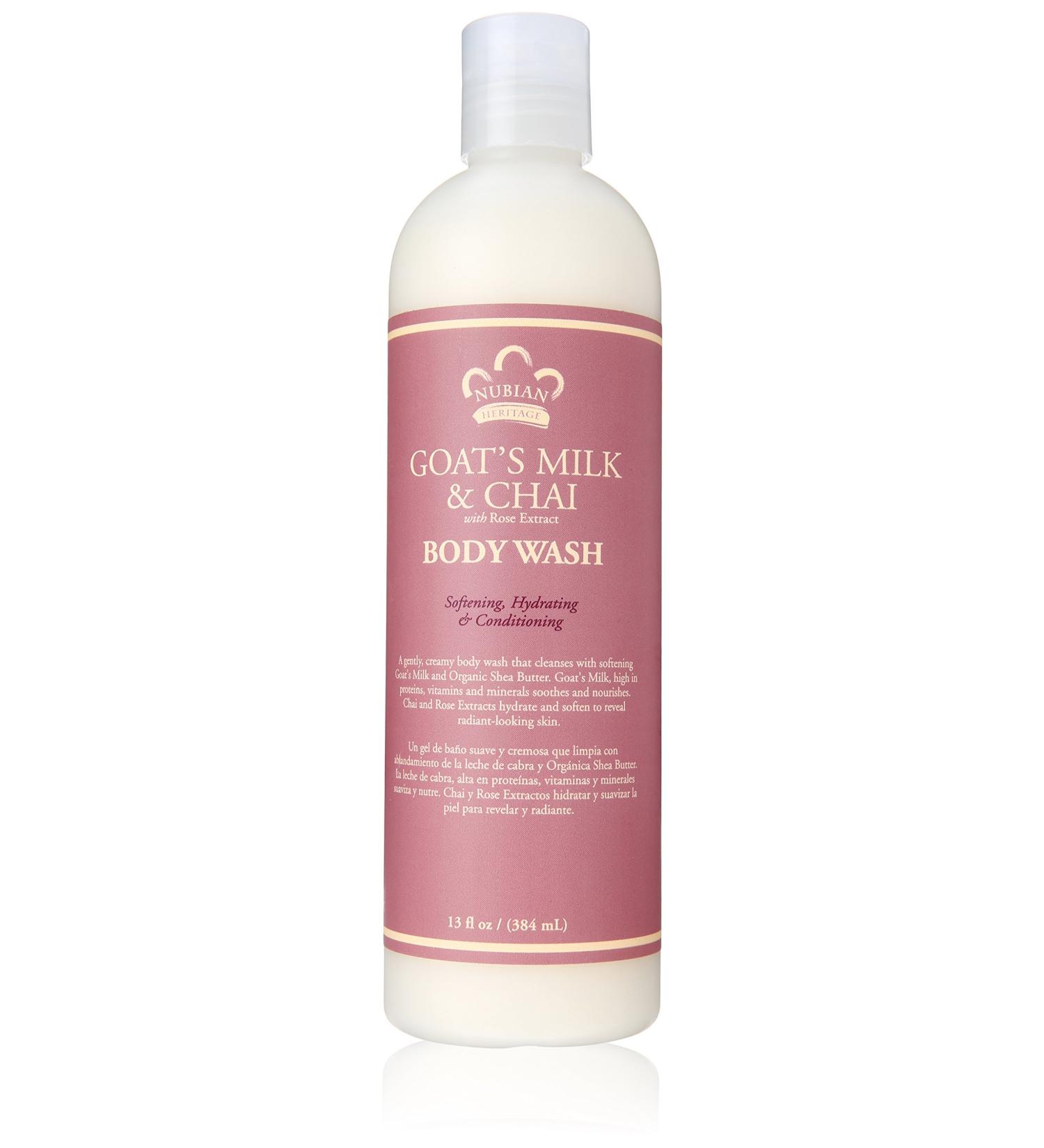 Nubian Heritage Body Wash Goat's Milk & Chai 13 fl oz (384 ml)