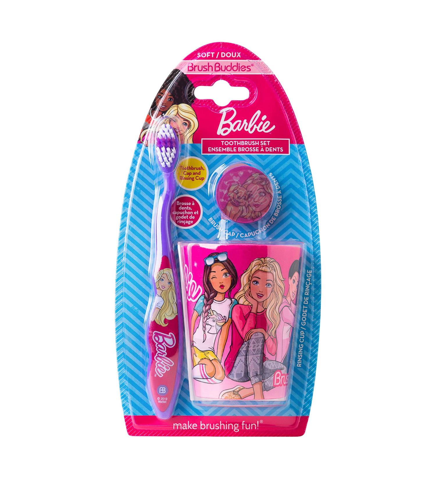 Licensed B4RBIE 3-Piece Toothbrush Set for Girls | International Shipping Available - Buy Online on GoSupps.com