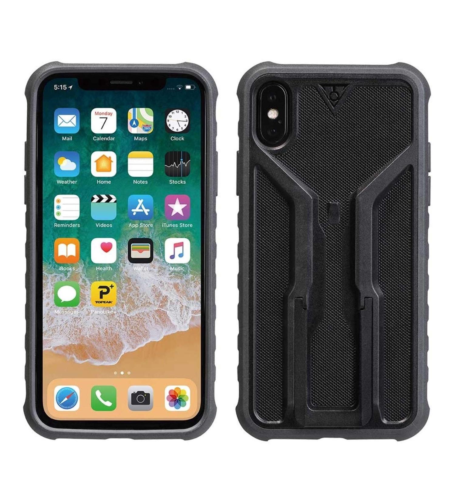 Topeak RideCase for iPhone X - Black/Gray Smartphone Case | Secure & Durable Protection for Cycling - Buy Online on GoSupps.com