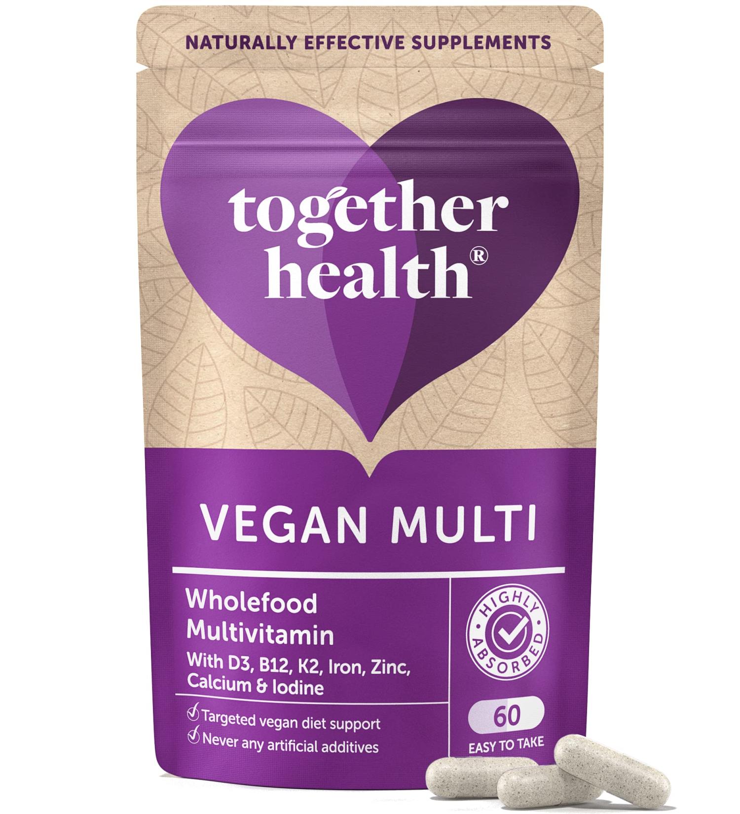 Vegan Multi VIT & Mineral - Supports Vegan & Vegetarian Diets - Whole Food Nutrients - Vegan Friendly - 60 Capsules - Buy Online on GoSupps.com
