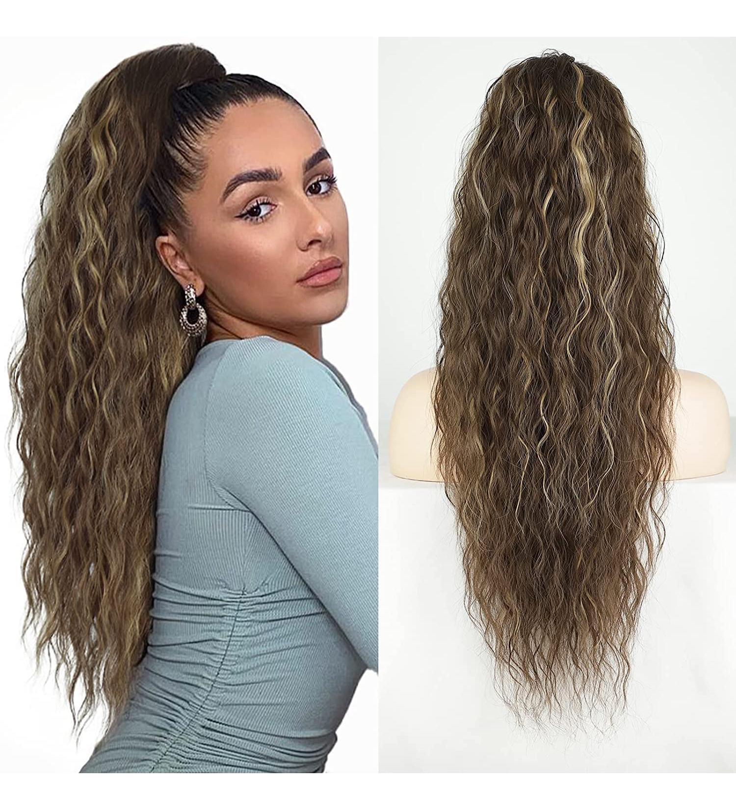 Preference Extensions Mix Brown Long Wrapped Hair Ponytail - Natural Art Hair Extensions for Women | Afro Braid Ponytail 65cm 95g 10/26 - Buy Online on GoSupps.com