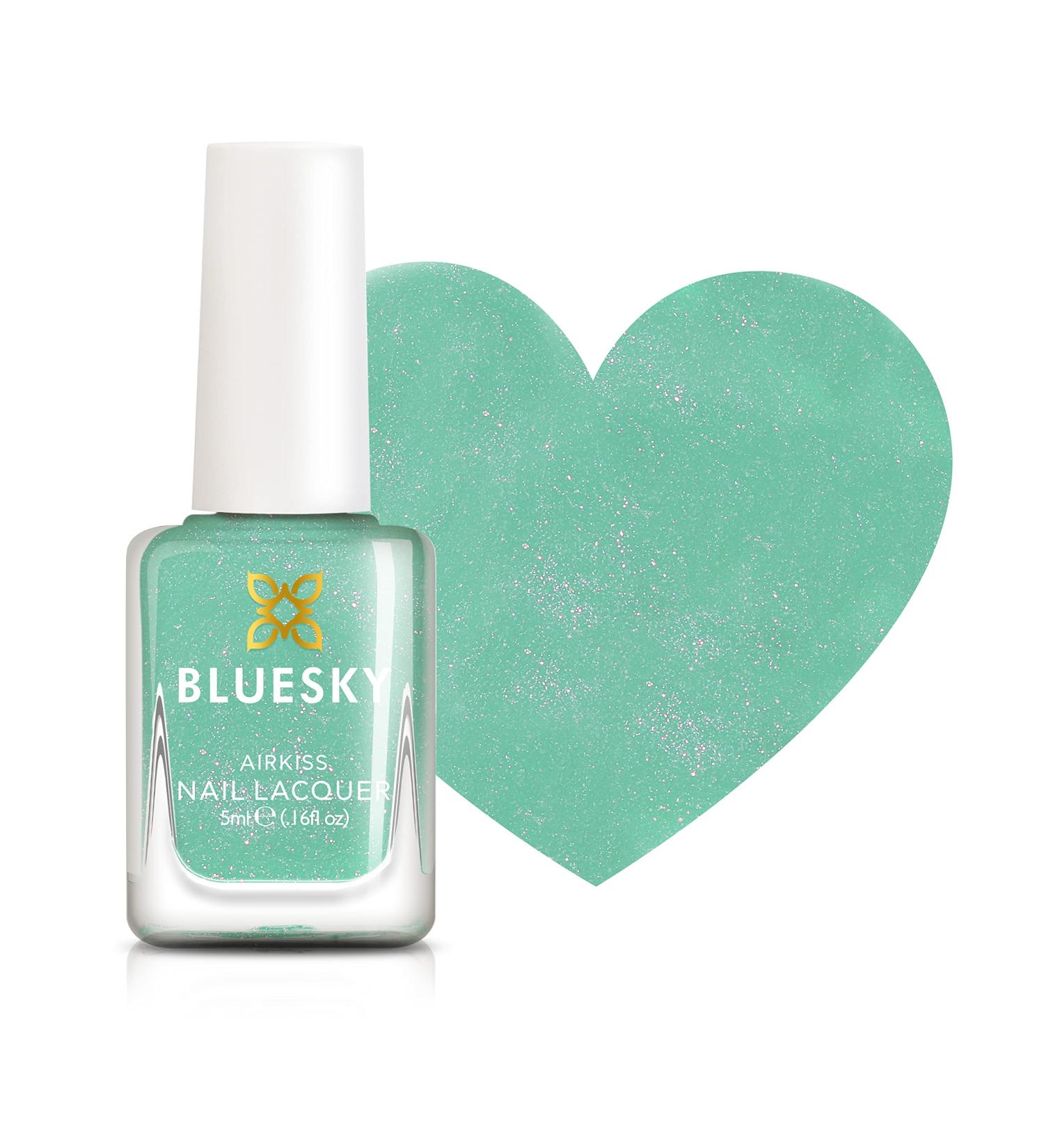 Bluesky Kids Nail Varnish - Turquoise Splash Turquoise Green. A gentle non-toxic water-based odorless nail polish for children 5 ml - Buy Online on GoSupps.com