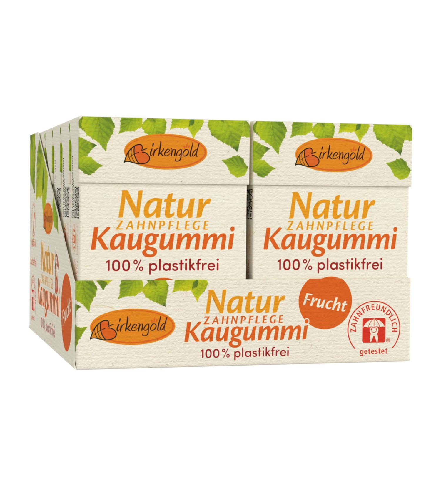 Buy Birkengold Nature Disch Calition Chumpory - Plastic-Free Sugar-Free Fruit Chews (12x28g) | Natural Cauch (Chicle) | Certified Natural Cosmetics - Buy Online on GoSupps.com
