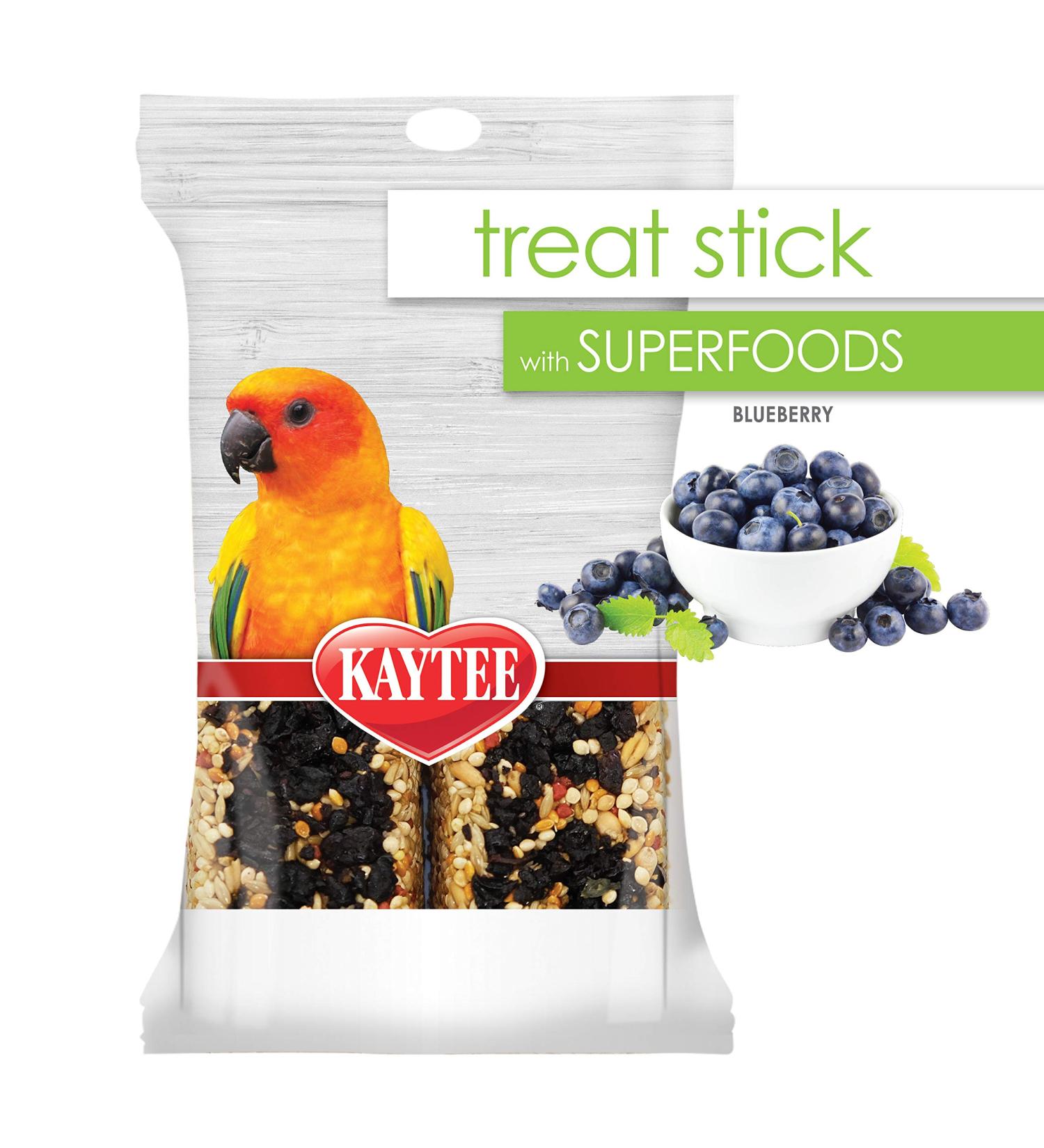 Kaytee Blueberry Avian Treat Stick 5.5 oz - Superfood Bird Treat (1 Pack) - Buy Online on GoSupps.com