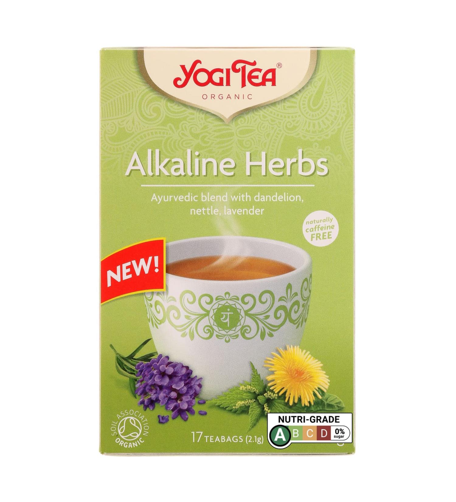 Yogi Tea Organic Alkaline Herbs - 17 Teabags - Buy Online on GoSupps.com