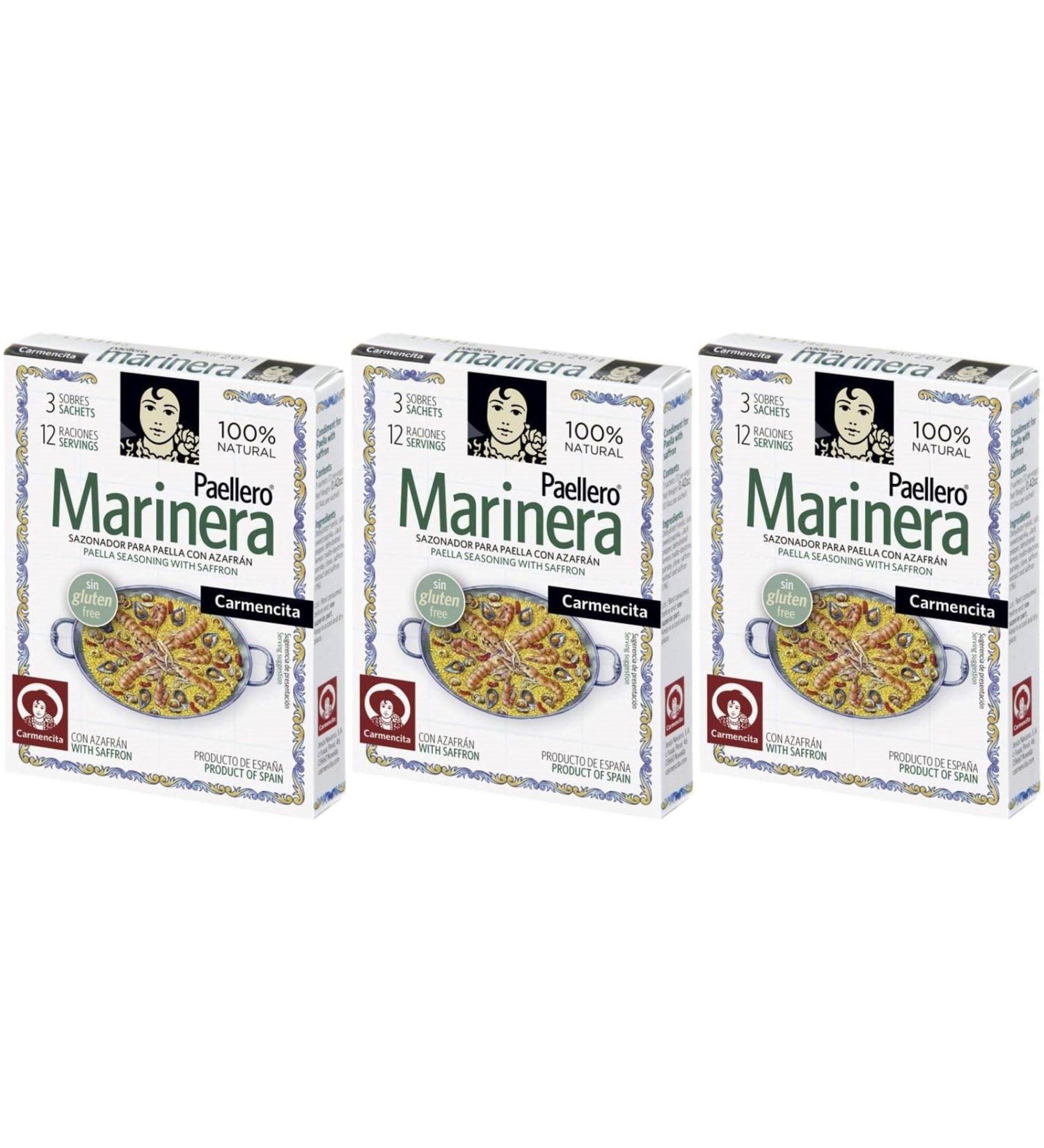 Carmencita Paellero Seafood Paella Spice Mix 12 gr. - Pack 3