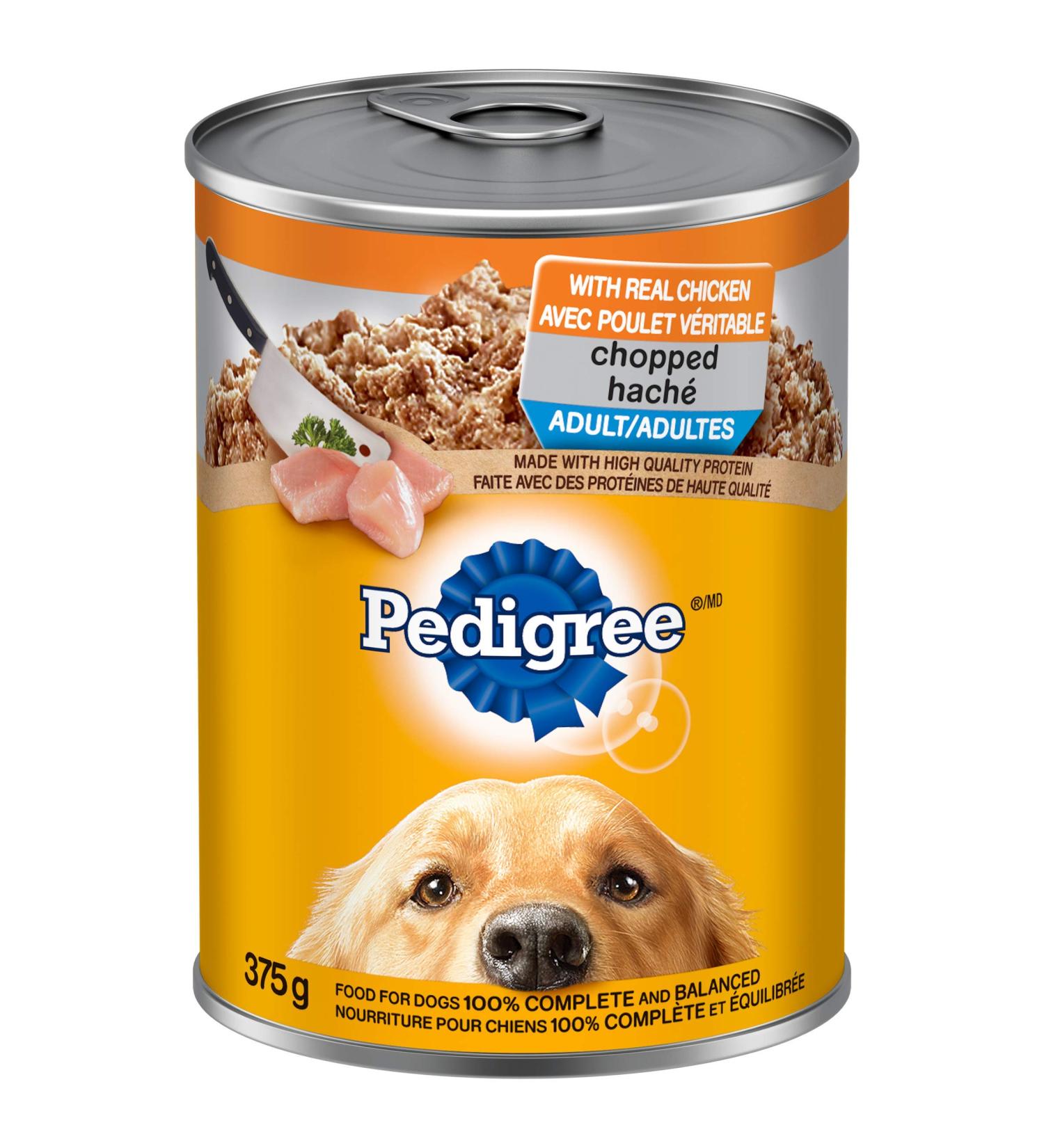 PEDIGREE CHOPPED Adult Wet Dog Food Ground Dinner Chicken 375g Can (12 Pack) Chicken 375 g (Pack of 12) - Buy Online on GoSupps.com