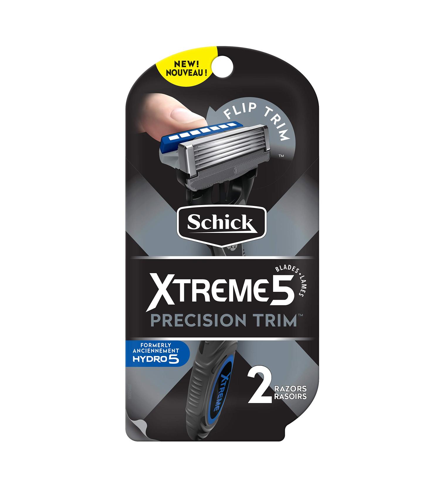 Schick Xtreme 5 Men Disposable Razors - Premium Handle, 5 Blades (2 Count) - Buy Online on GoSupps.com