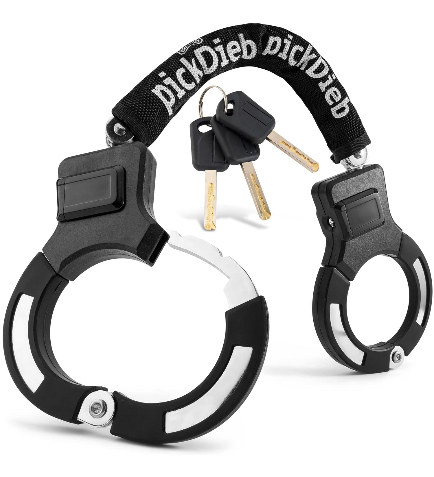 Pickdieb Handlock for Bicycle E-Scooter & Roller - High-Safety Robust Lock with 9 Limbs & Chain Protection - Scratch-Free Solution for E-Bikes - Buy Online on GoSupps.com