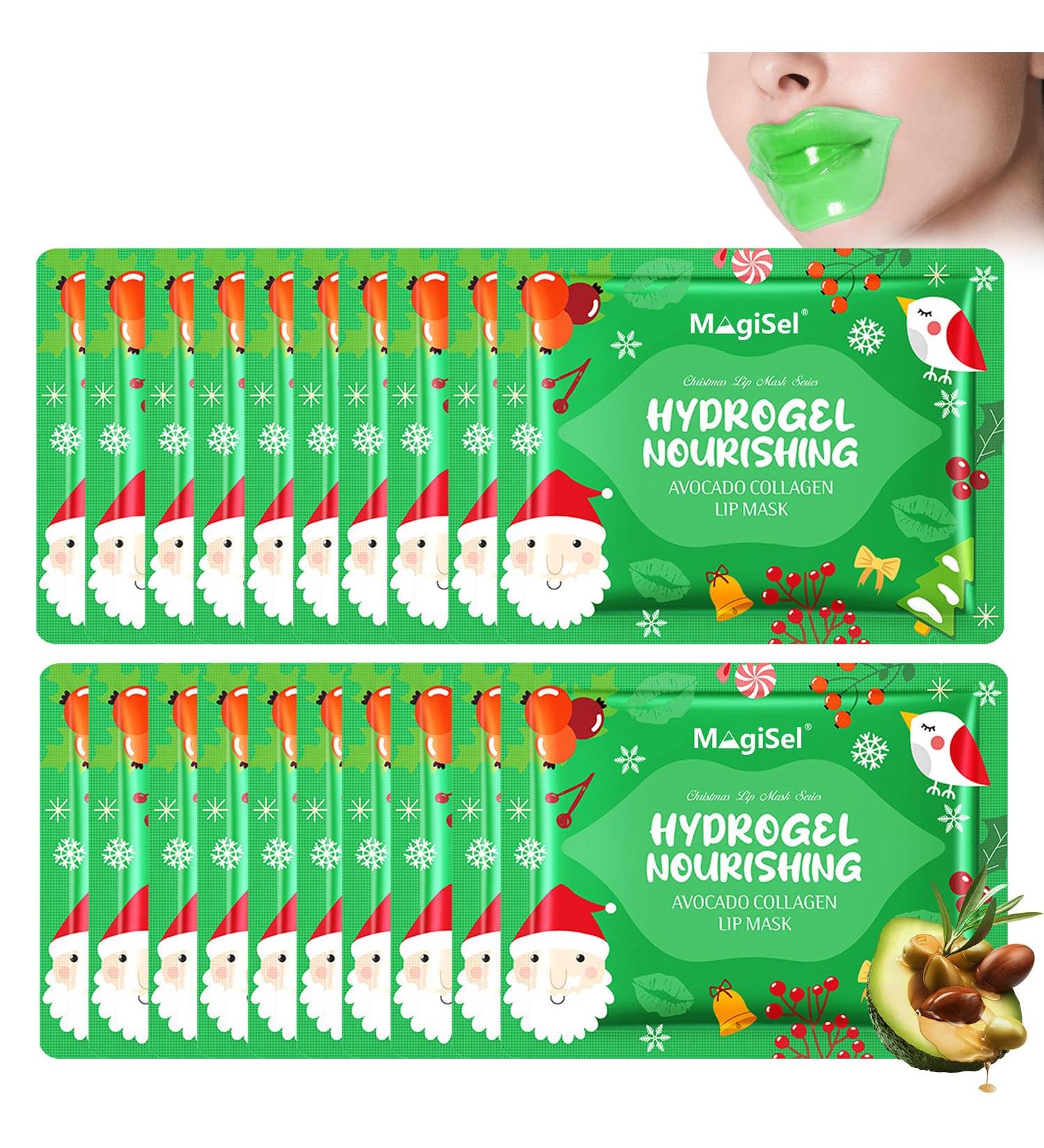 RedOceansM Avocado Collagen lip mask 20 pieces collagen moisture lip care mask lip mask overnight sheet sleep care lip peeling mask lip mask beauty - Buy Online on GoSupps.com