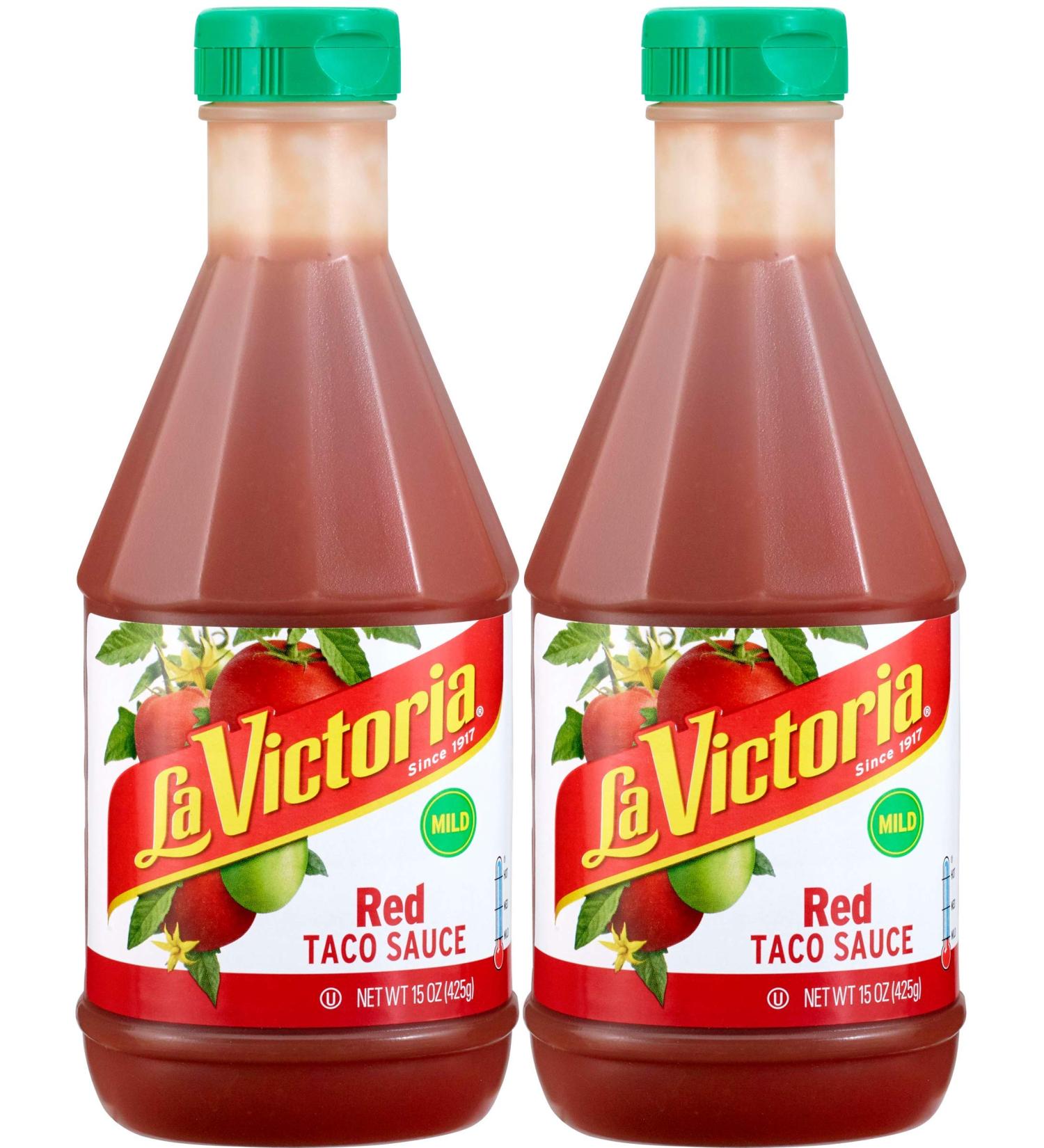 La Victoria Red Taco Sauce Mild 15 oz. - Pack of 2 | 30 oz. Total - Buy Online on GoSupps.com