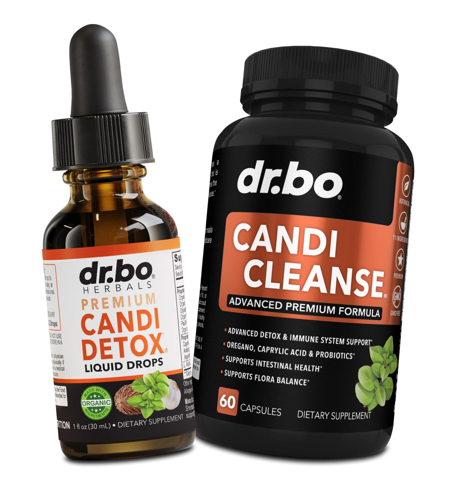 Candida Cleanse Detox for Women & Men - Organic Oregano Oil Drops Caprylic Acid Black Walnut Wormwood Candi Support Capsules Supplement - Natural Oral Anti Overgrowth Gut Balance Flora Complex Pills - Buy Online on GoSupps.com