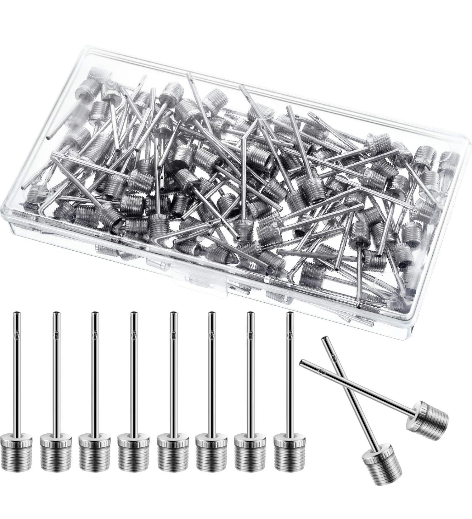 100 Pack Basketball Pump Needles - Inflation Needles for Sports Balls - With Storage Box - Buy Online on GoSupps.com