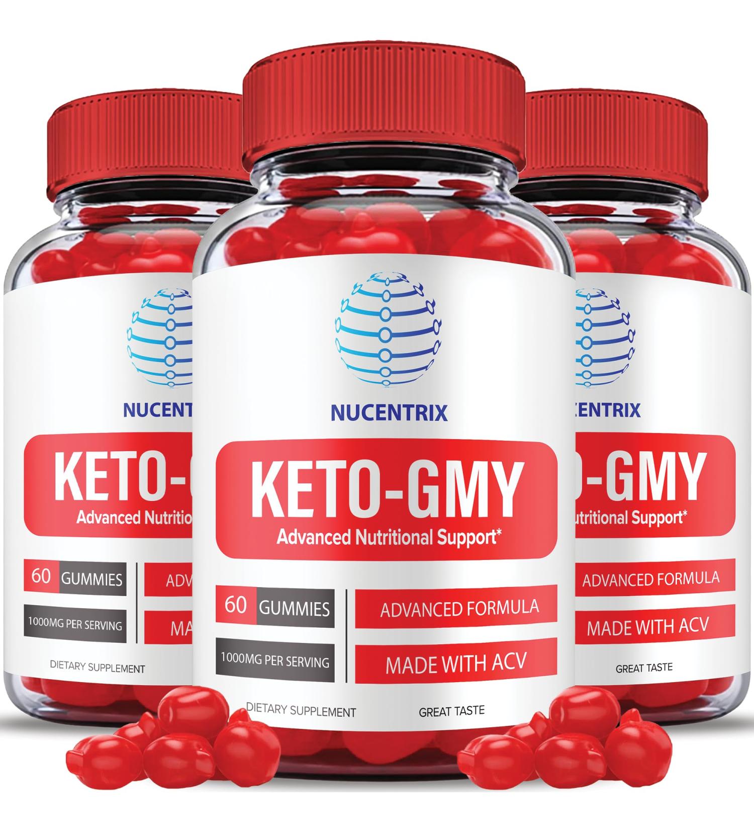 Keto GMY 3 Pack - Vegan Keto Gummy with ACV & Vitamin B12 - Advanced Weight Loss Formula - 180 Gummies - Buy Online on GoSupps.com