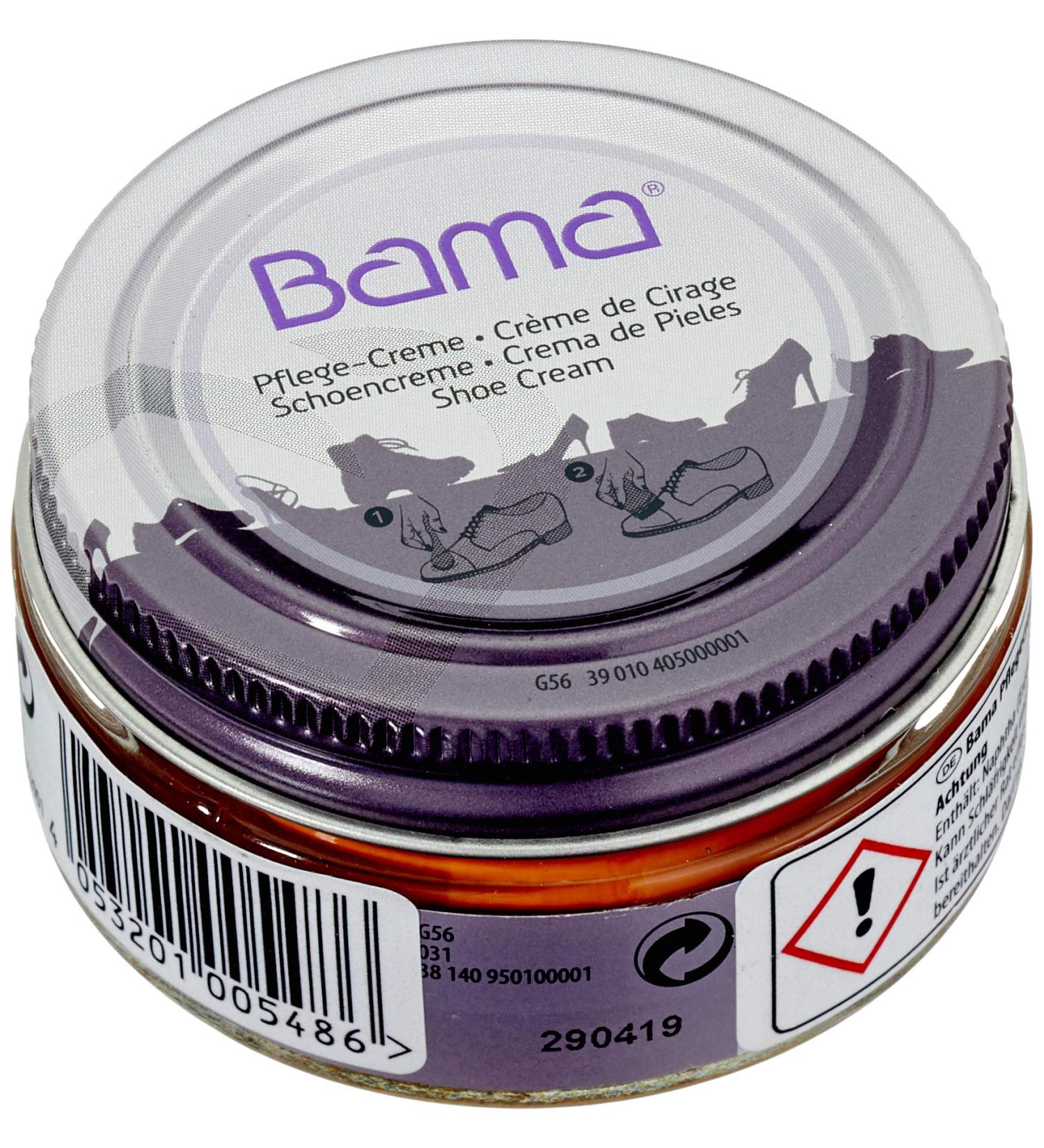 Bama Care cream jar for smooth leather Hellbraun