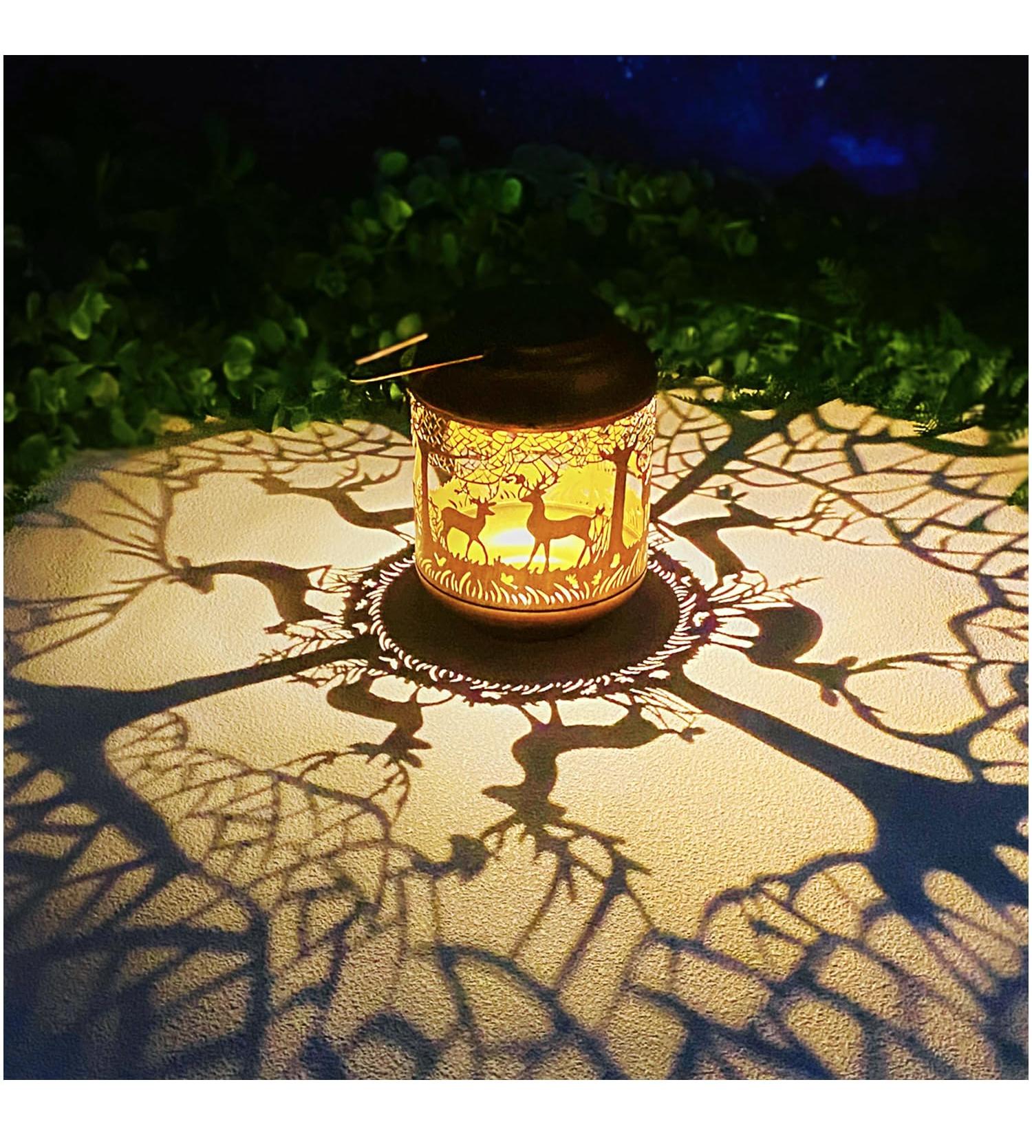 Hummingbird Solar Lanterns Outdoor Waterproof Hanging Solar Lights Hummingbird Gifts for Women Men Metal Bird Decorative LED Lanterns for Yard Patio Lawn Tabletop Pathway Landscape Garden Deer Hummingbird - Buy Online on GoSupps.com