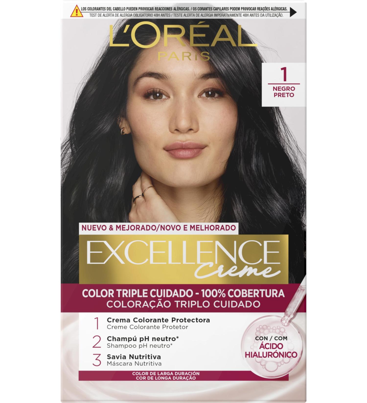 L'Or al Expert Professionnel Excellence Cr me Tinte #1 Negro Tint - Buy Online on GoSupps.com