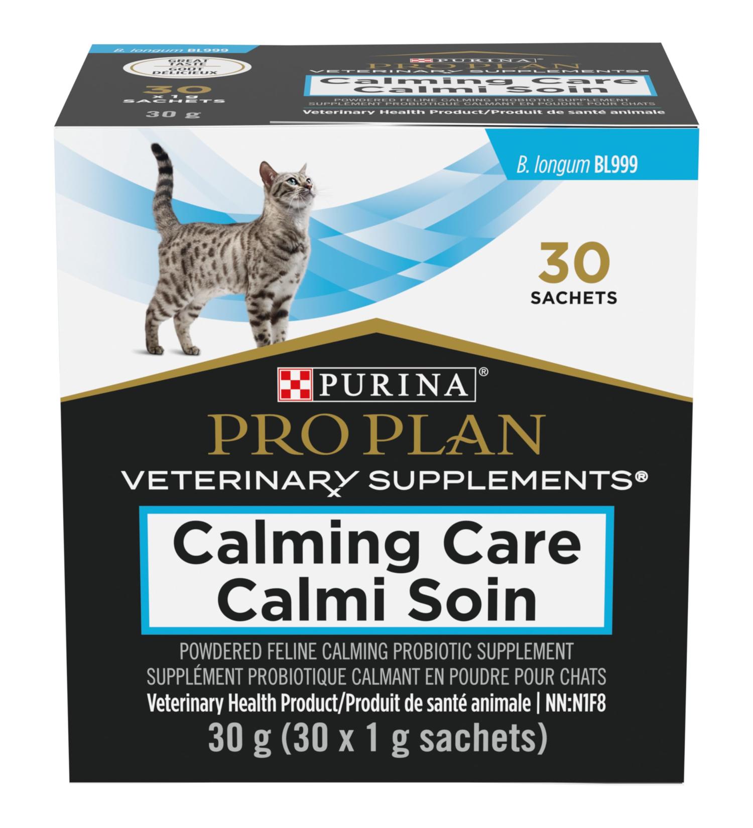Purina Pro Plan Veterinary Supplements Calming Care Powdered Cat Calming Probiotic - 1 g Sachet (30 Pack) - Buy Online on GoSupps.com