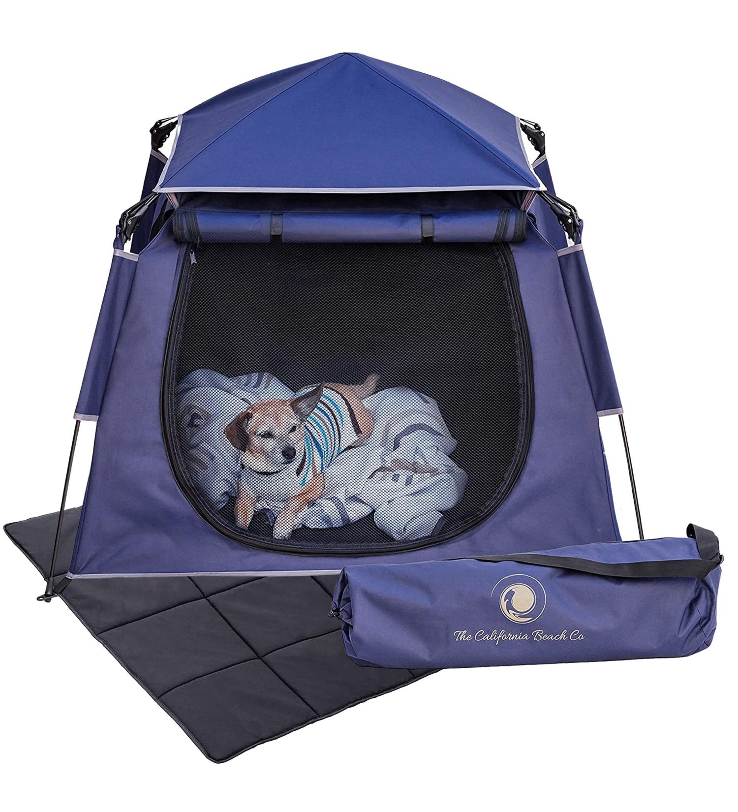 POP 'N GO Pet Playpen - Portable 39 x 33 Dog & Cat Tent Navy | Indoor/Outdoor Pen for Small, Medium, Large Pets - Buy Online on GoSupps.com